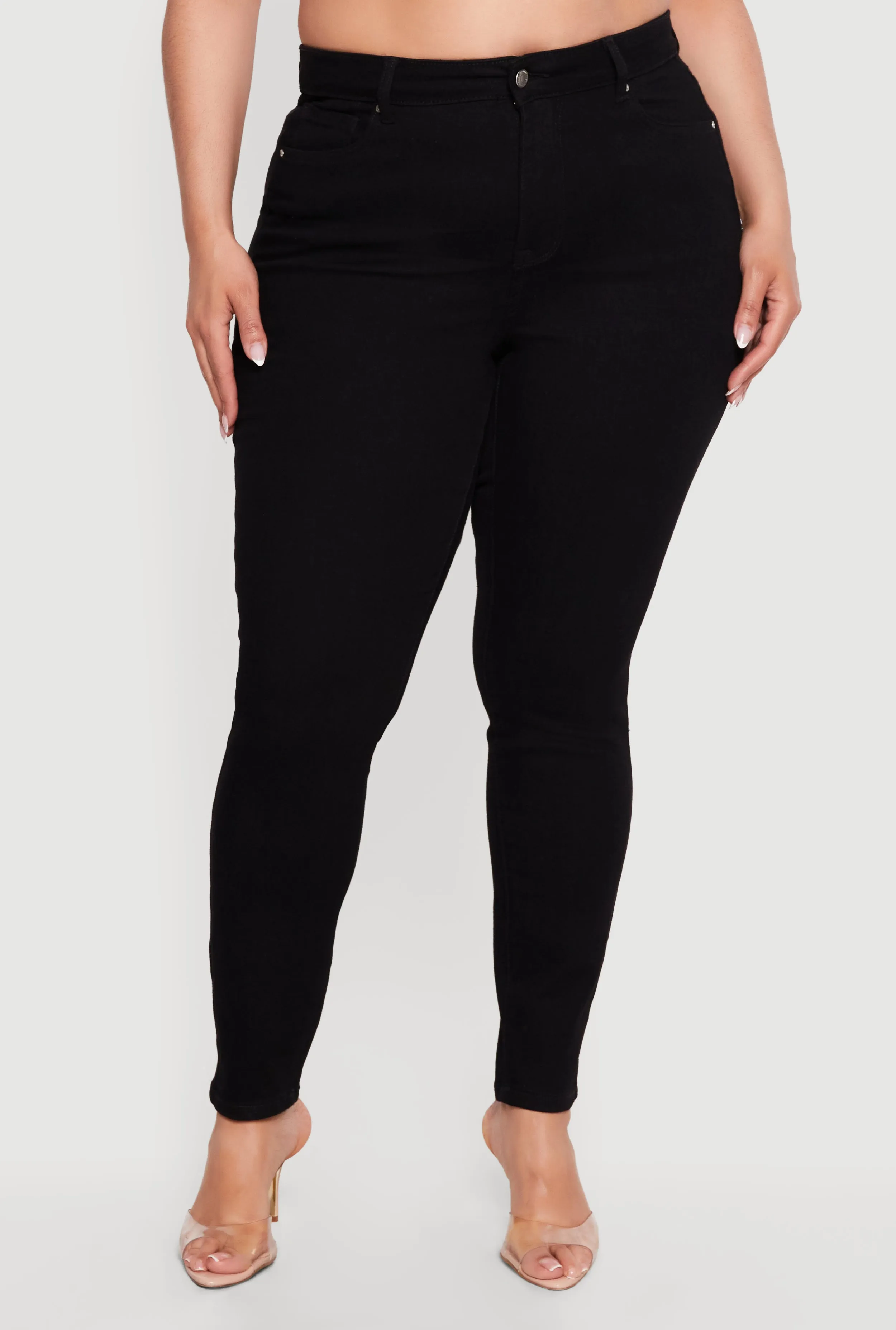 Plus Size WAX High Waisted Skinny Jeans sold by Rainbow product image thumbnail 3