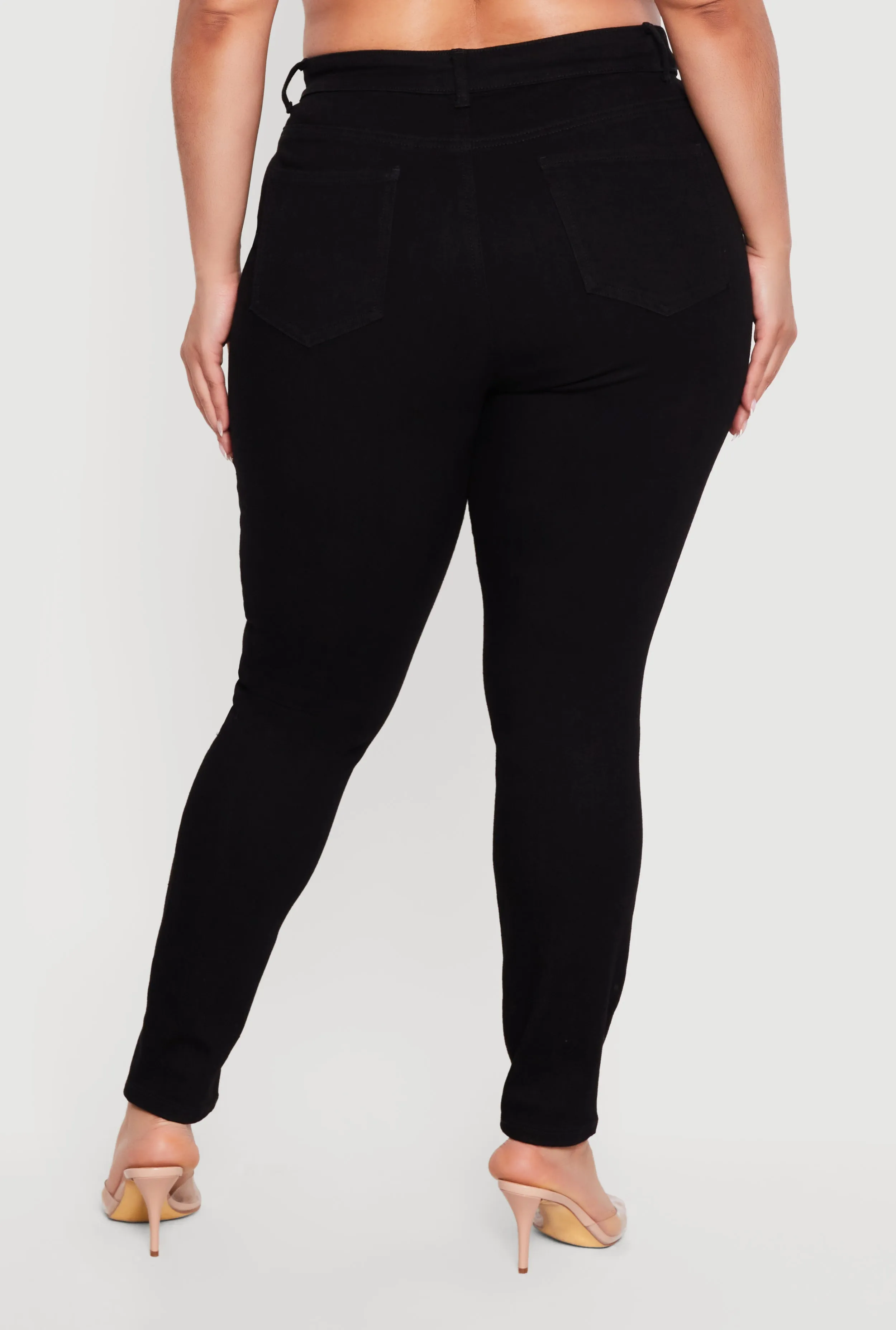 Plus Size WAX High Waisted Skinny Jeans sold by Rainbow product image thumbnail 5