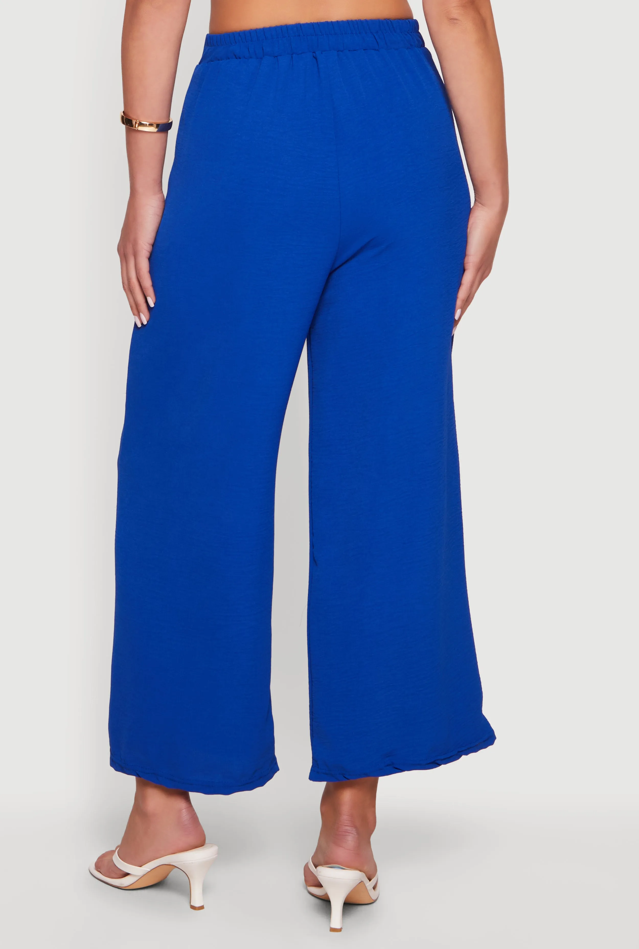 Crepe Knit Pleated Wide Leg Trousers sold by Rainbow product image thumbnail 5