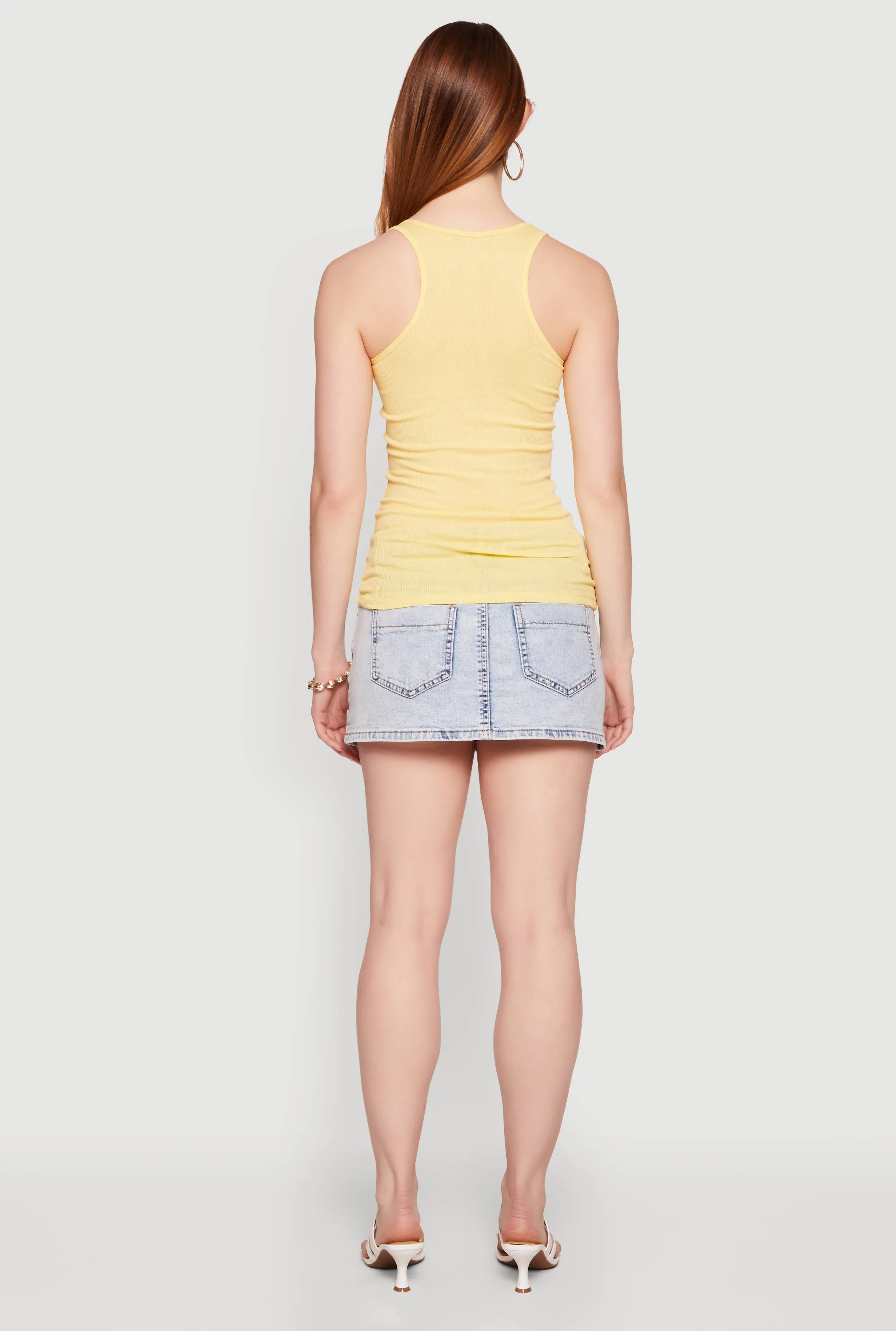 Rib Knit Racerback Tank Top sold by Rainbow product image thumbnail 5