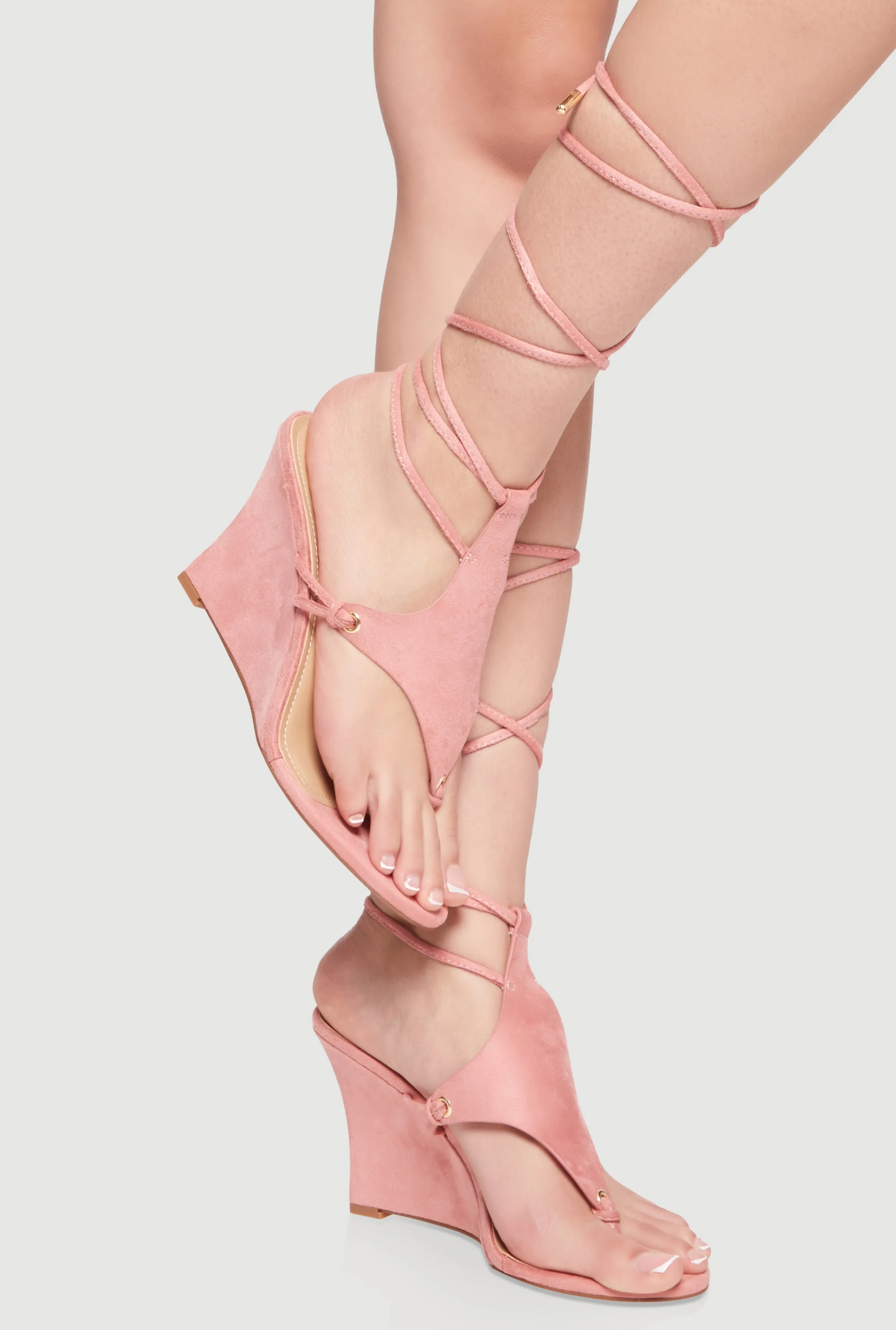 Strappy Lace Up Thong Wedges sold by Rainbow product image thumbnail 2