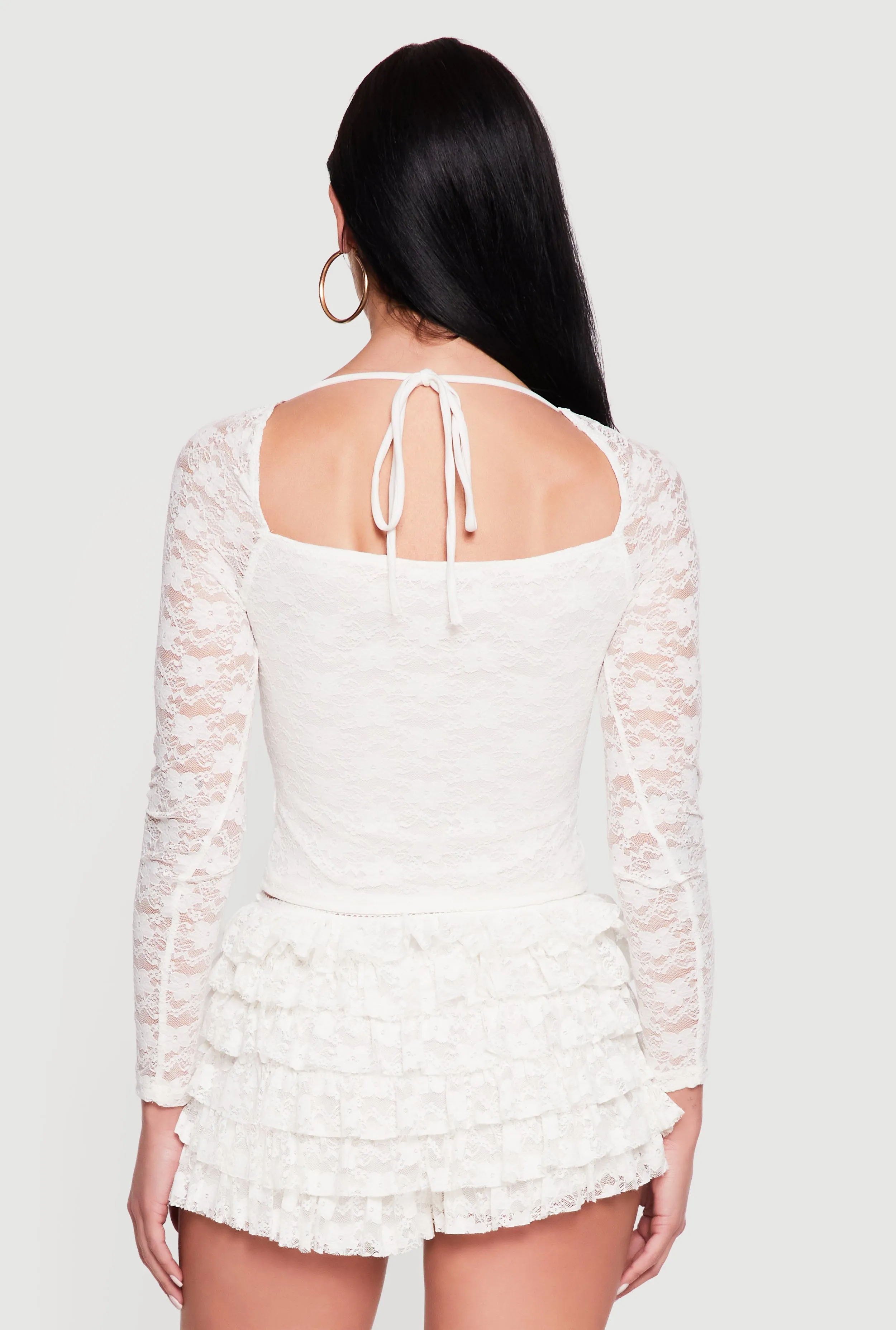 Floral Lace Long Sleeve Top sold by Rainbow product image thumbnail 5