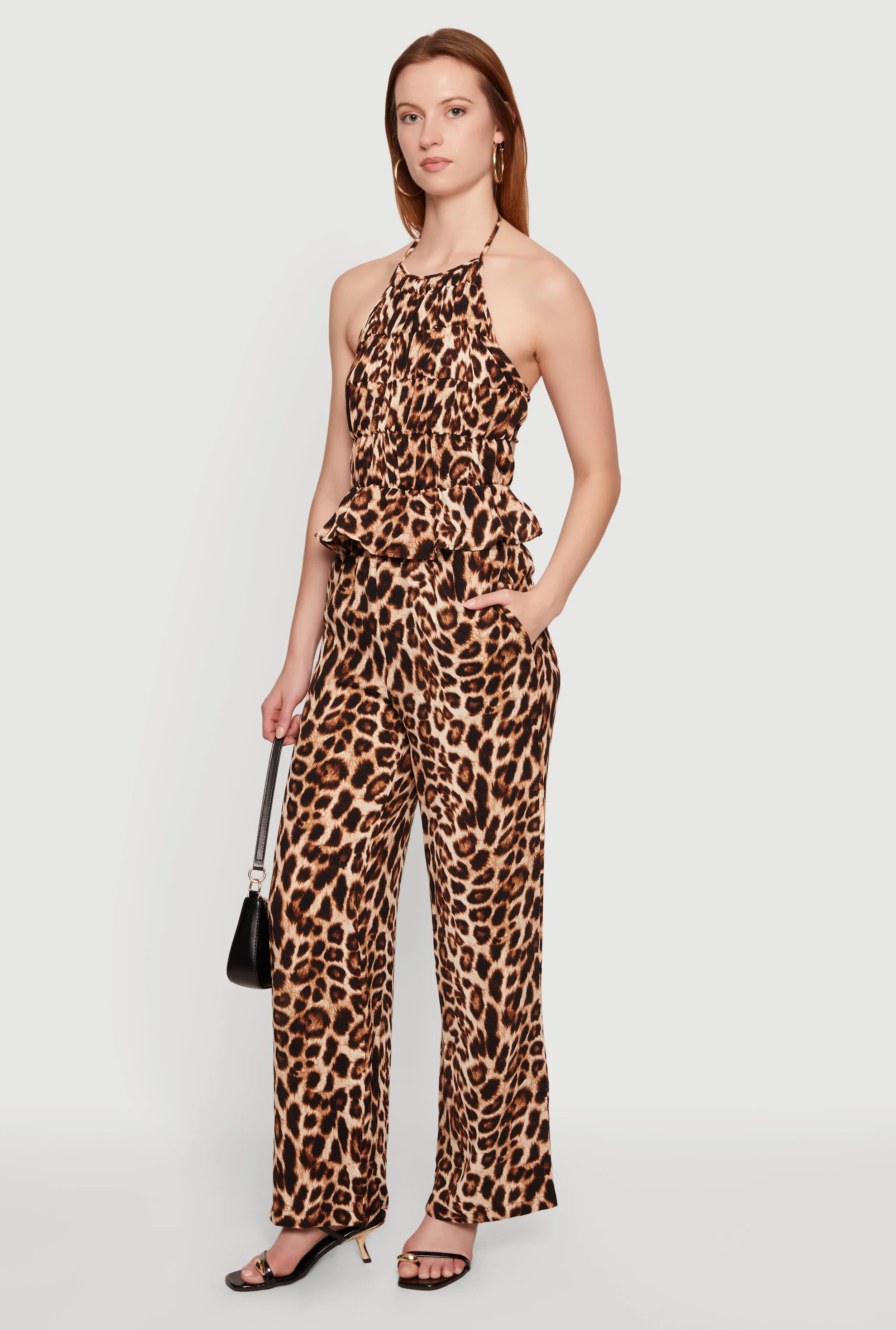 Leopard Print Wide Leg Pants sold by Rainbow product image thumbnail 2
