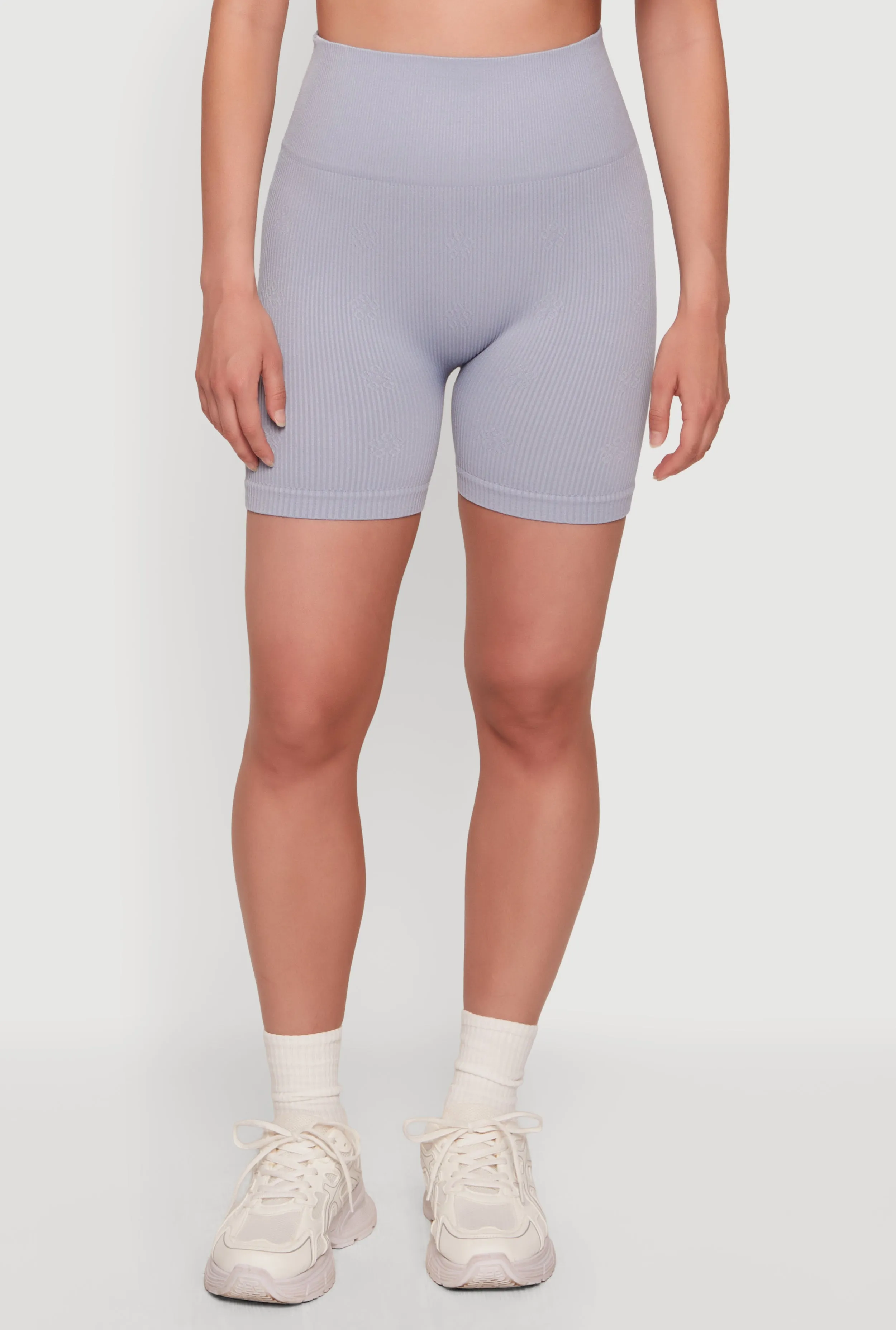 Seamless Compression Rib Knit Shorts sold by Rainbow product image thumbnail 3