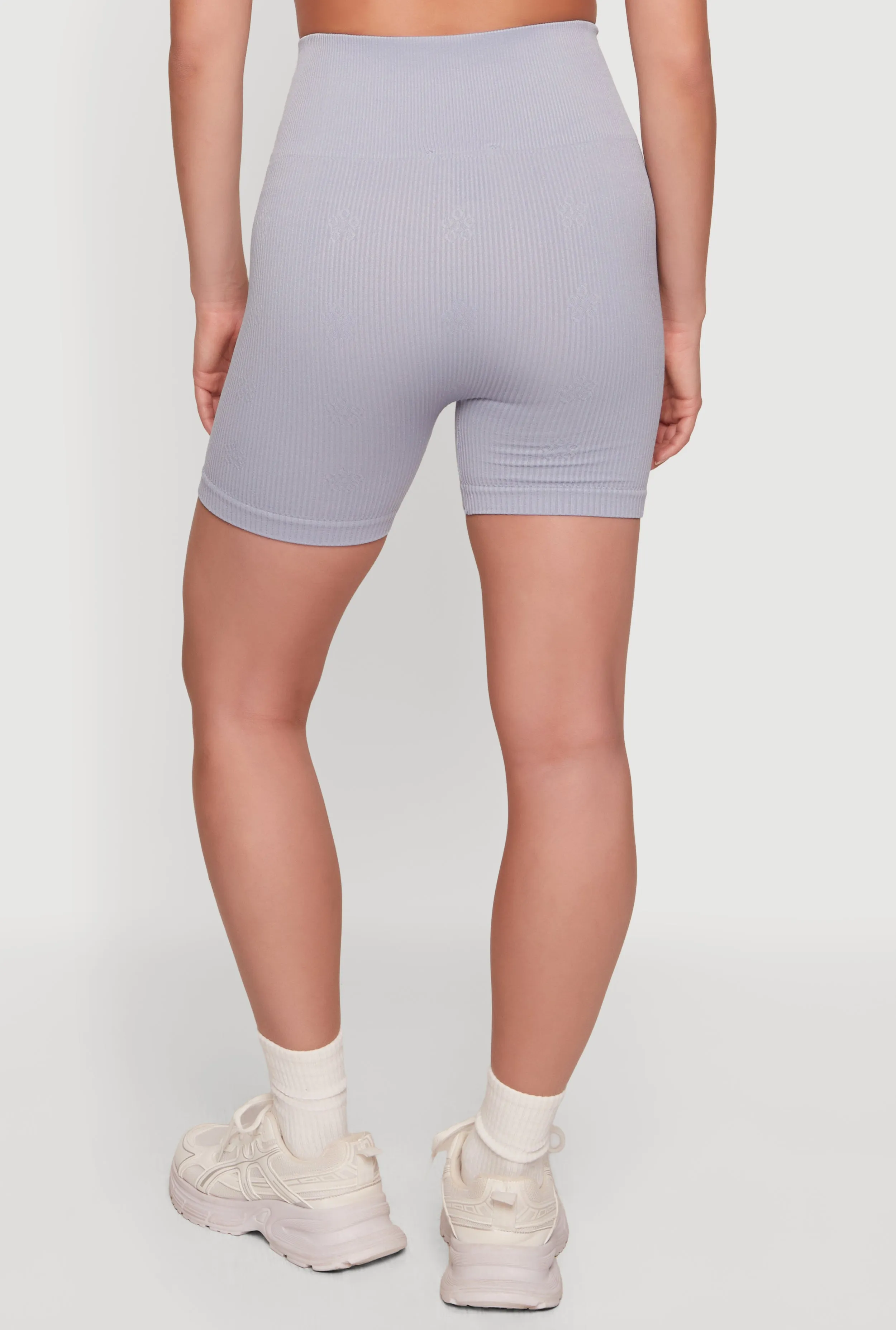 Seamless Compression Rib Knit Shorts sold by Rainbow product image thumbnail 5