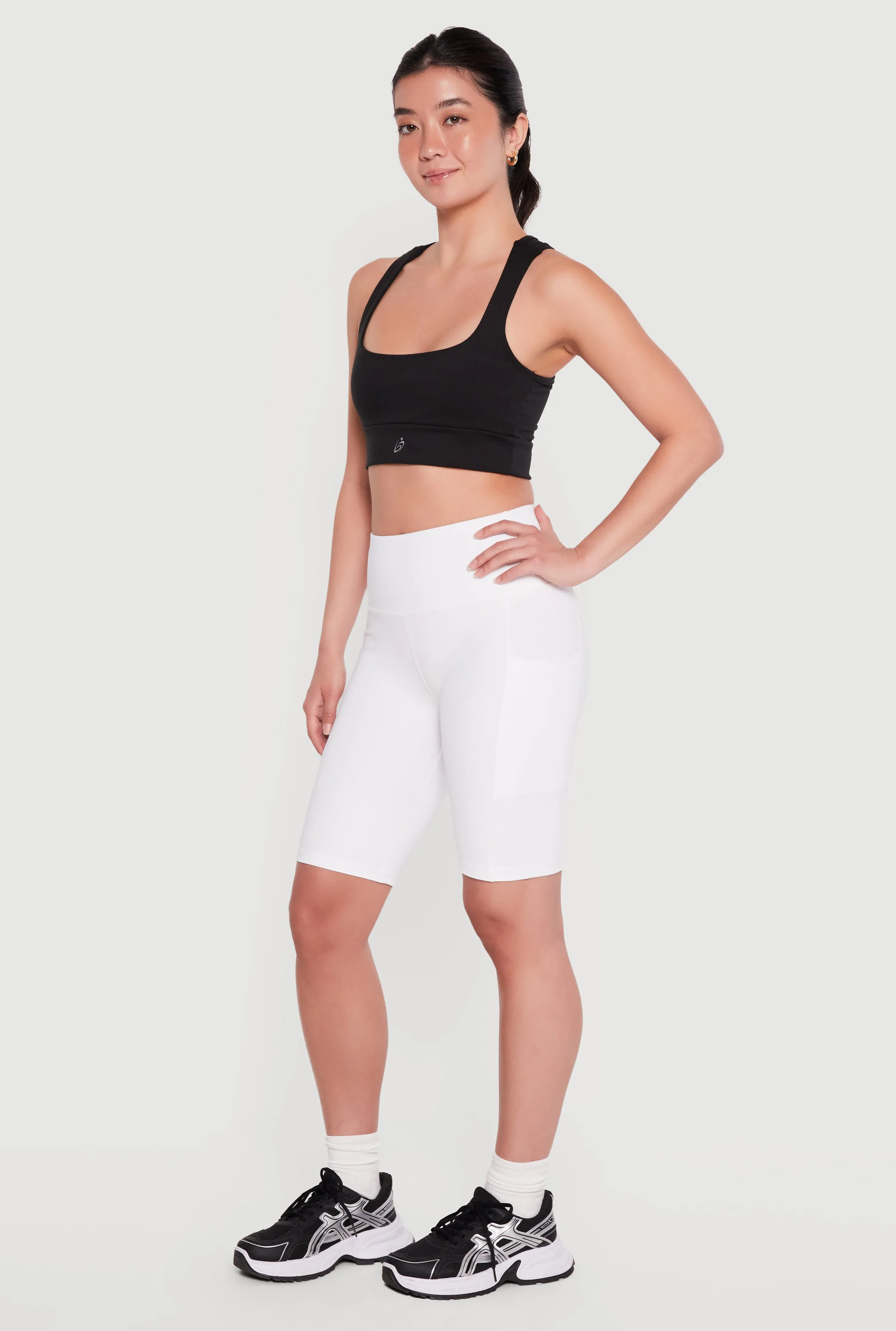 High Waist Side Pocket Bike Shorts sold by Rainbow product image thumbnail 2