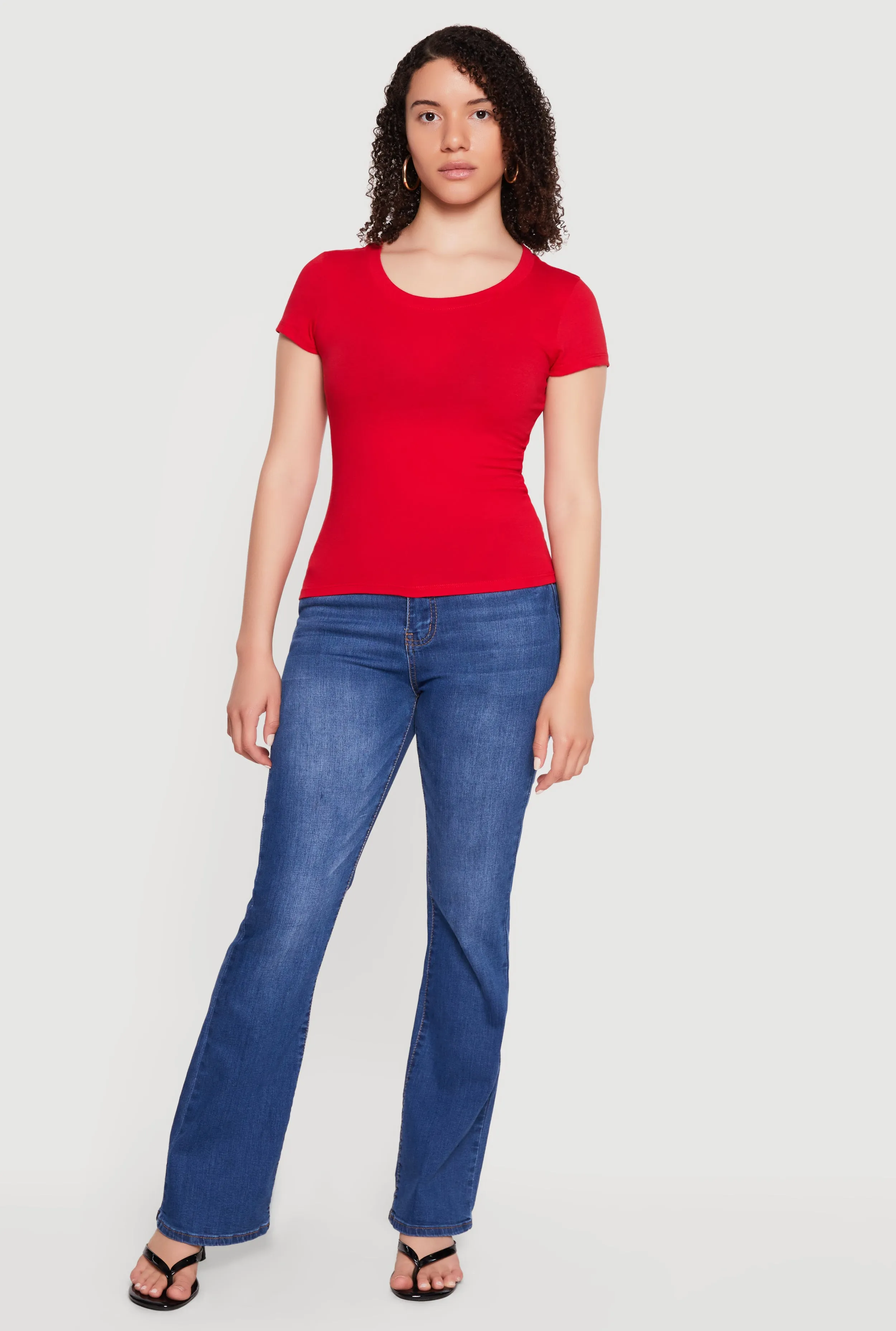 Basic Crew Neck Short Sleeve Tee sold by Rainbow