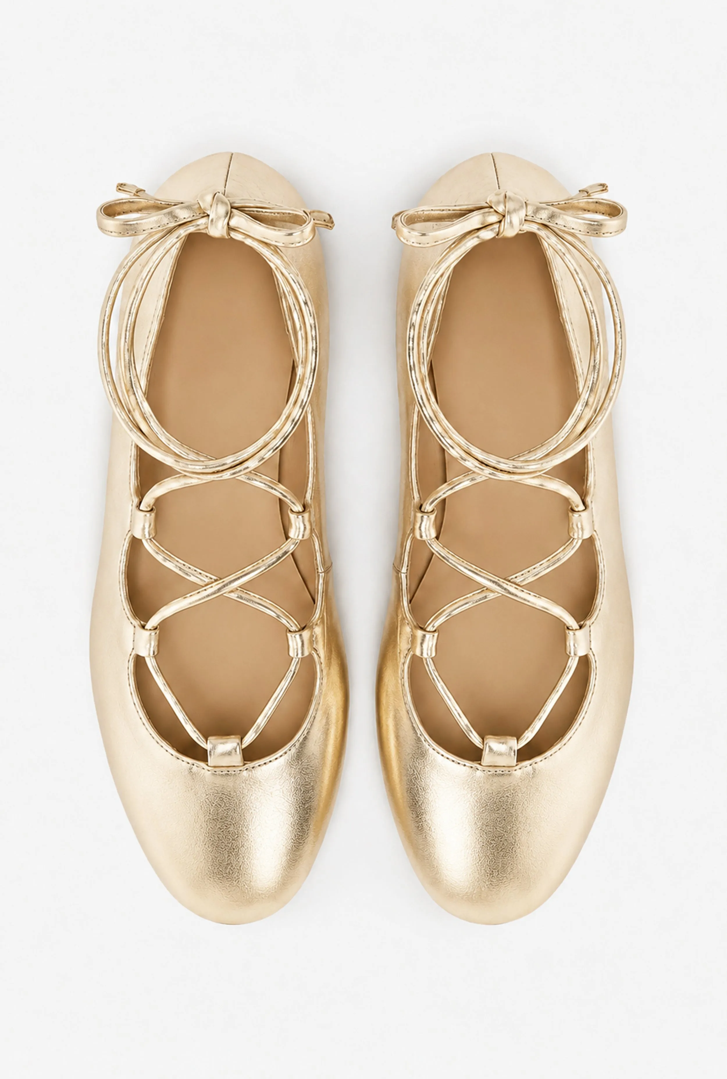 Strappy Lace Up Ballerina Flats sold by Rainbow product image thumbnail 5