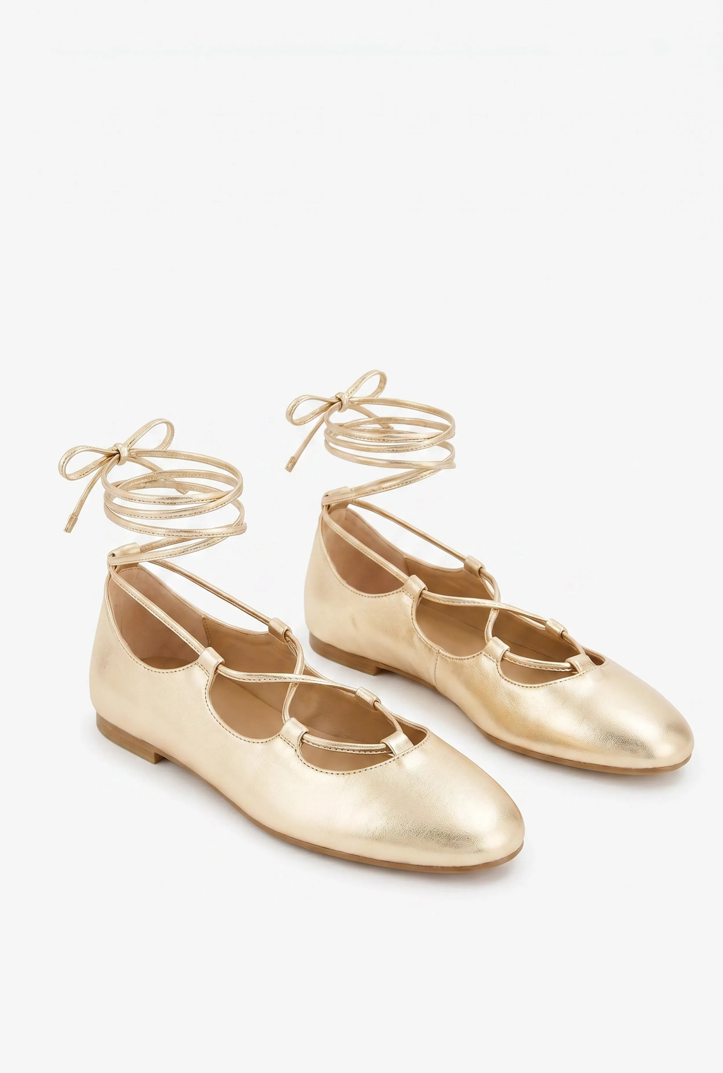 Strappy Lace Up Ballerina Flats sold by Rainbow product image thumbnail 2