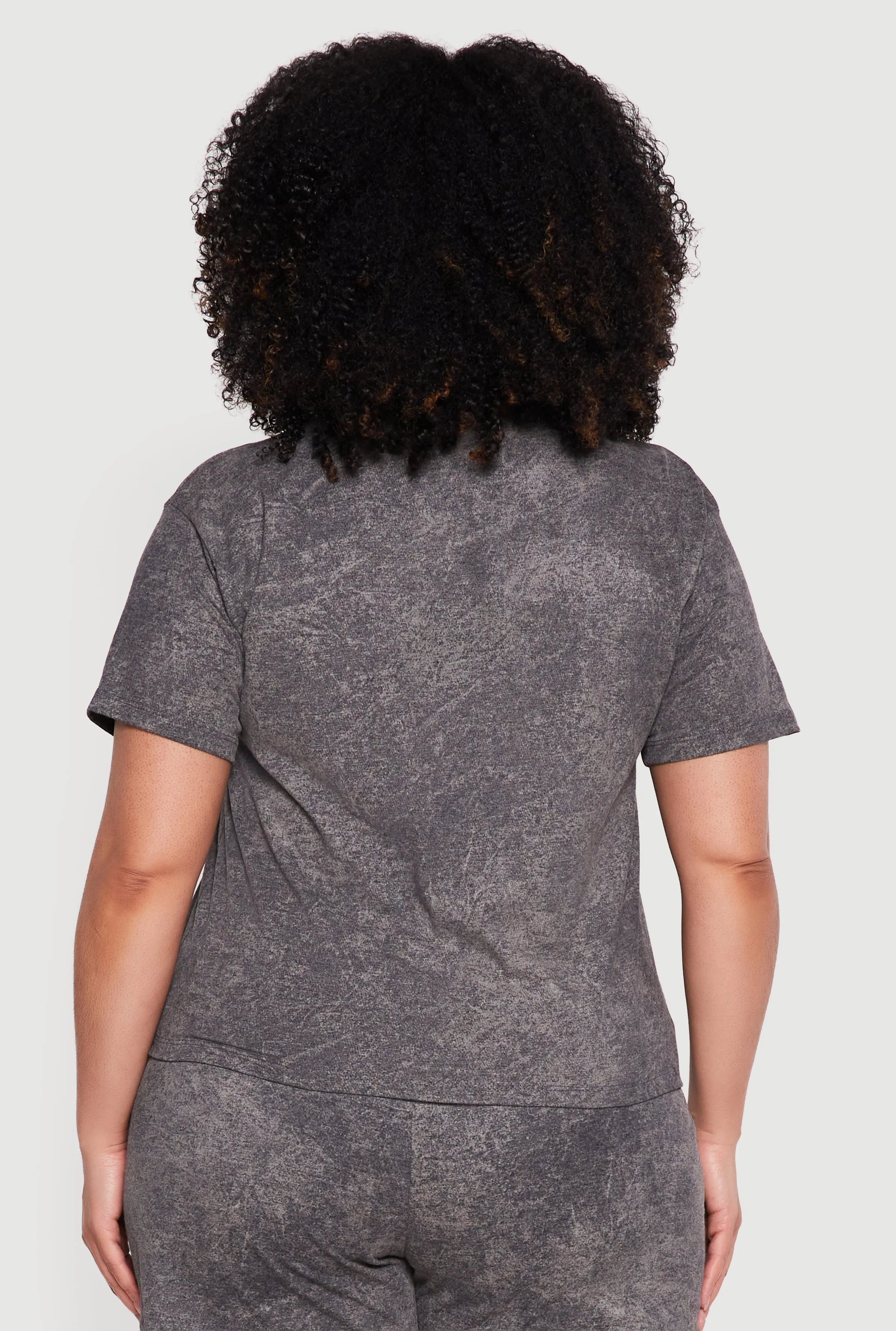 Plus Size Acid Wash Mouth Graphic Tee sold by Rainbow product image thumbnail 5