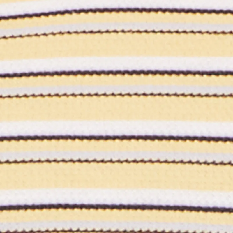 Striped Ribbed Knit Cropped Polo Top sold by Rainbow product image thumbnail 4