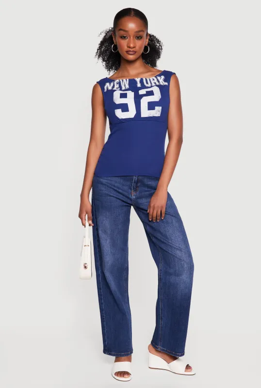 New York 92 Graphic Top made by iris