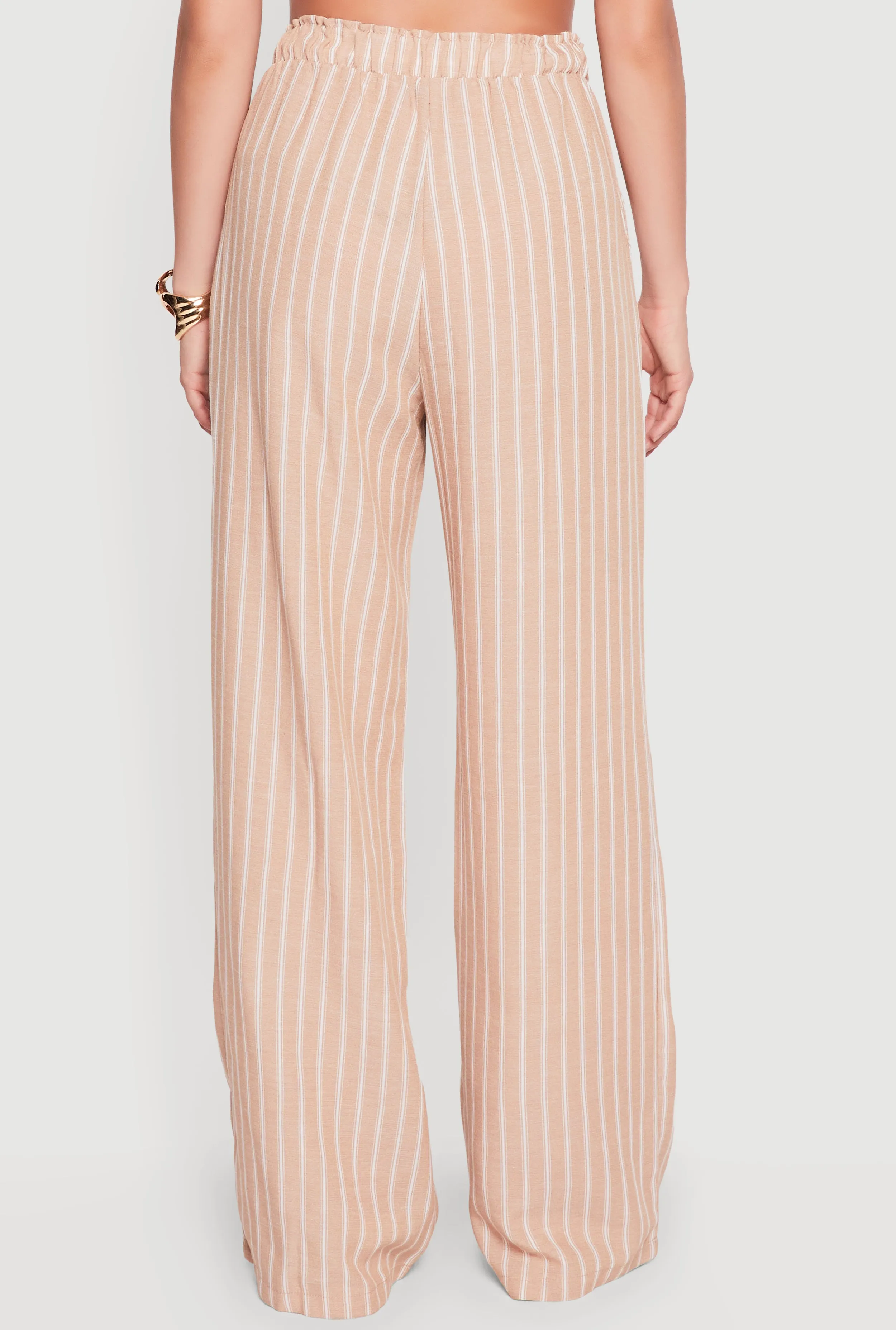 Pinstripe High Waisted Wide Leg Pants sold by Rainbow product image thumbnail 5
