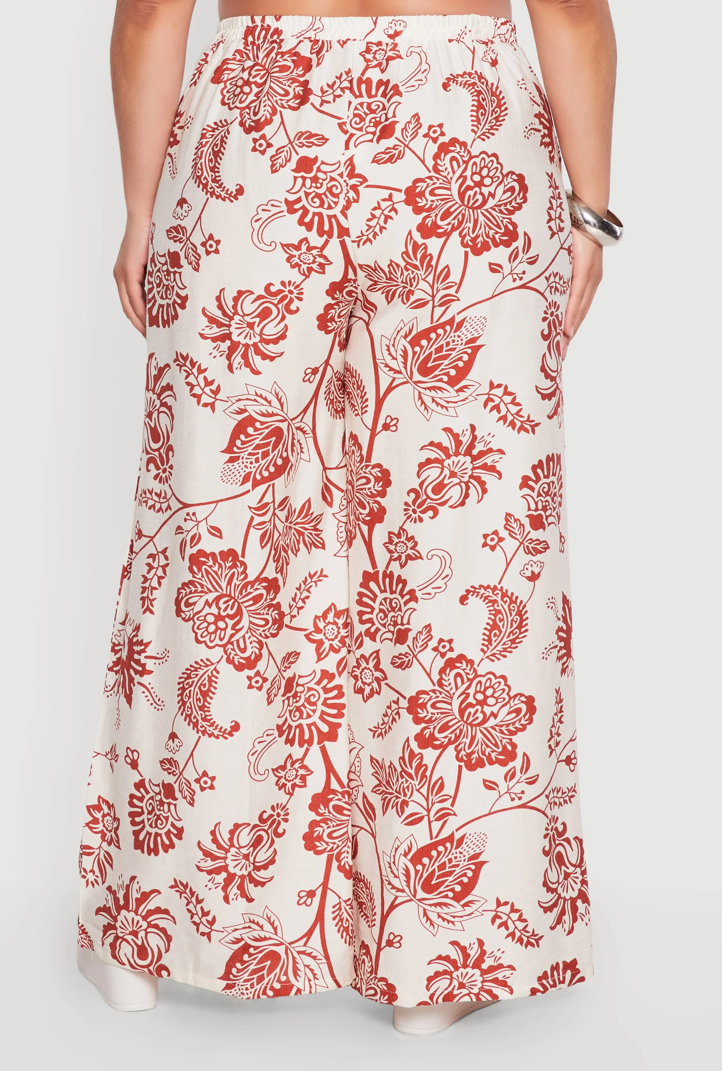 Plus Size Printed Pattern Wide Leg Casual Pants sold by Rainbow product image thumbnail 5