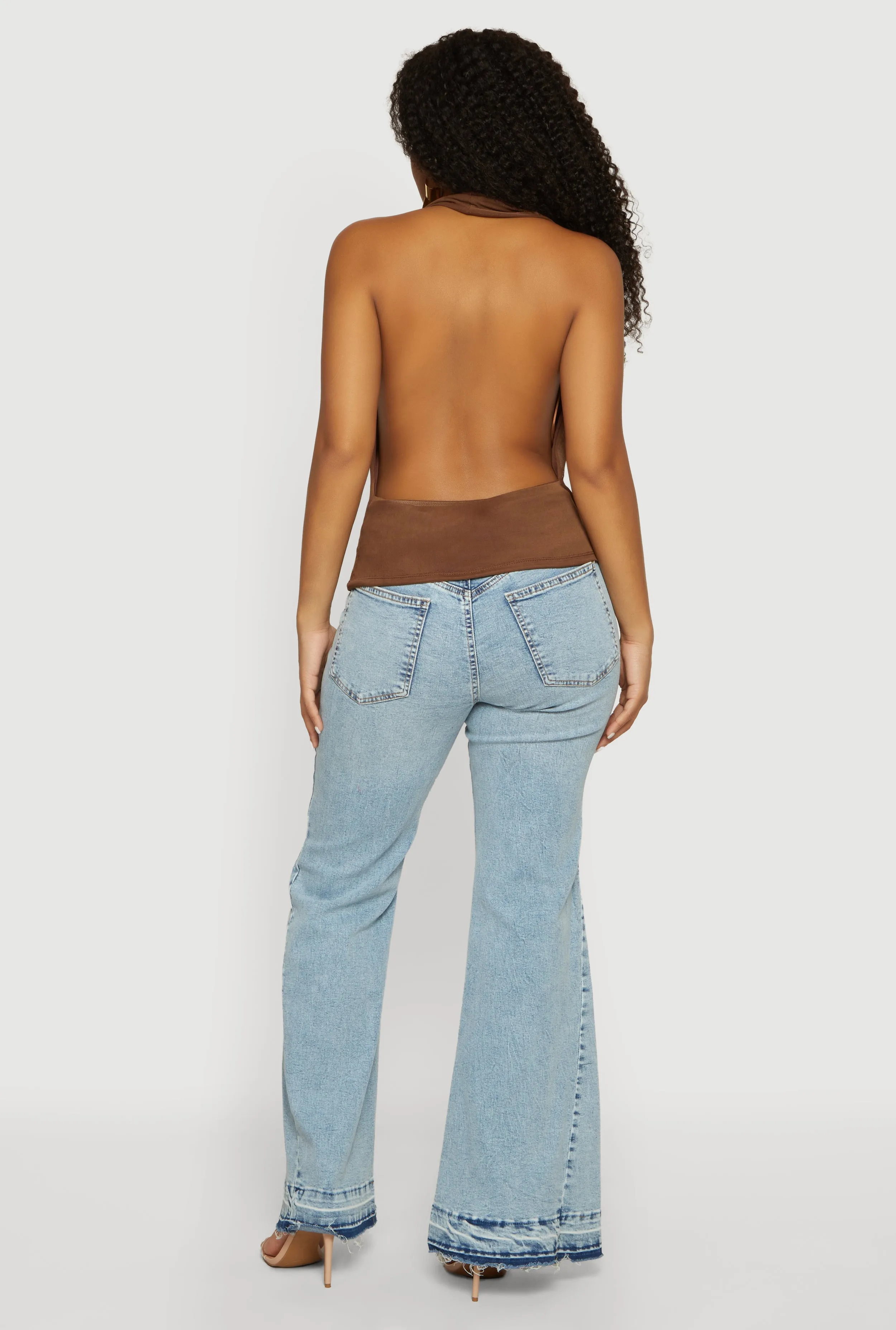 Backless Cowl Neck Halter Top sold by Rainbow product image thumbnail 5