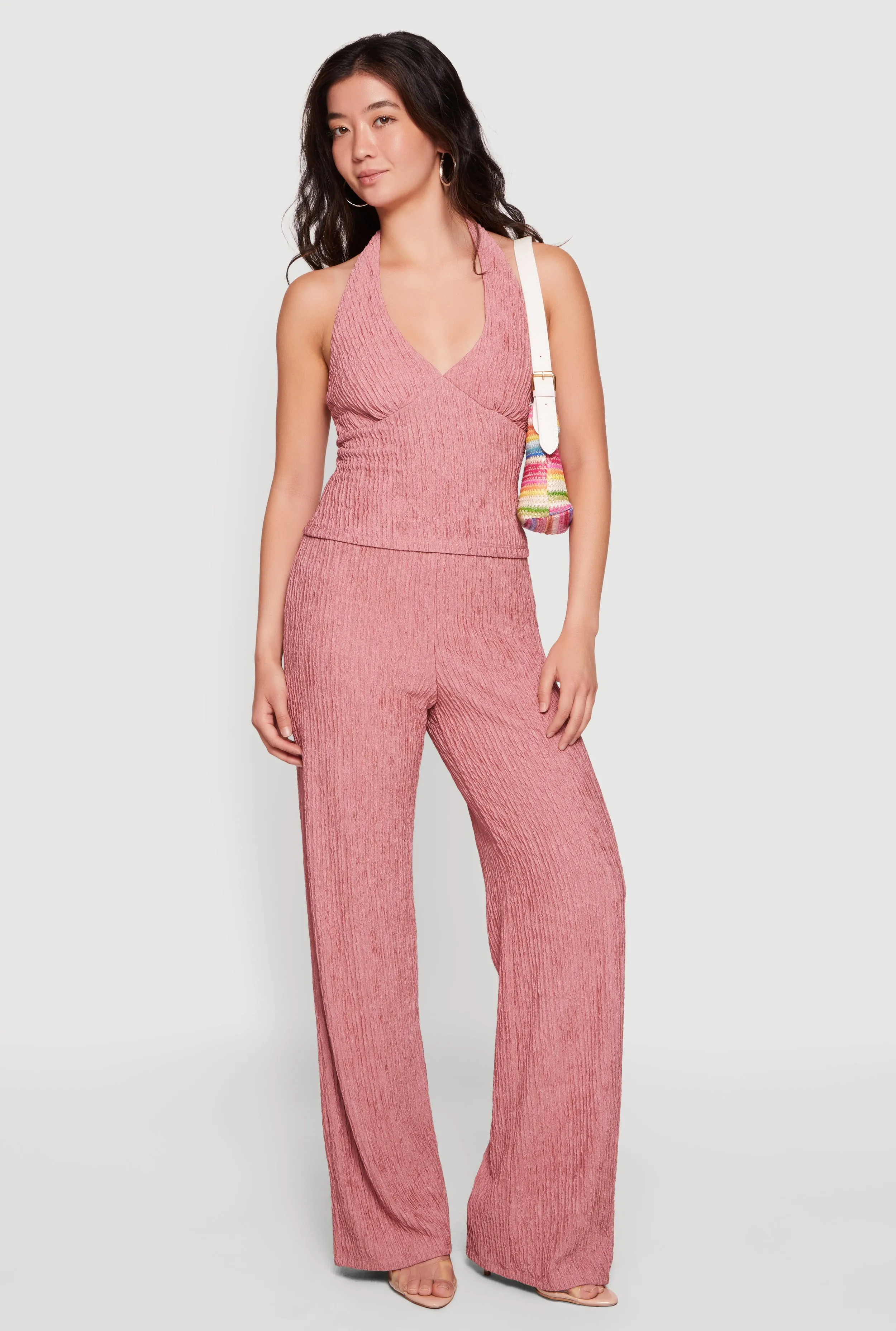 Textured Knit Straight Leg Casual Pants sold by Rainbow product image thumbnail 3