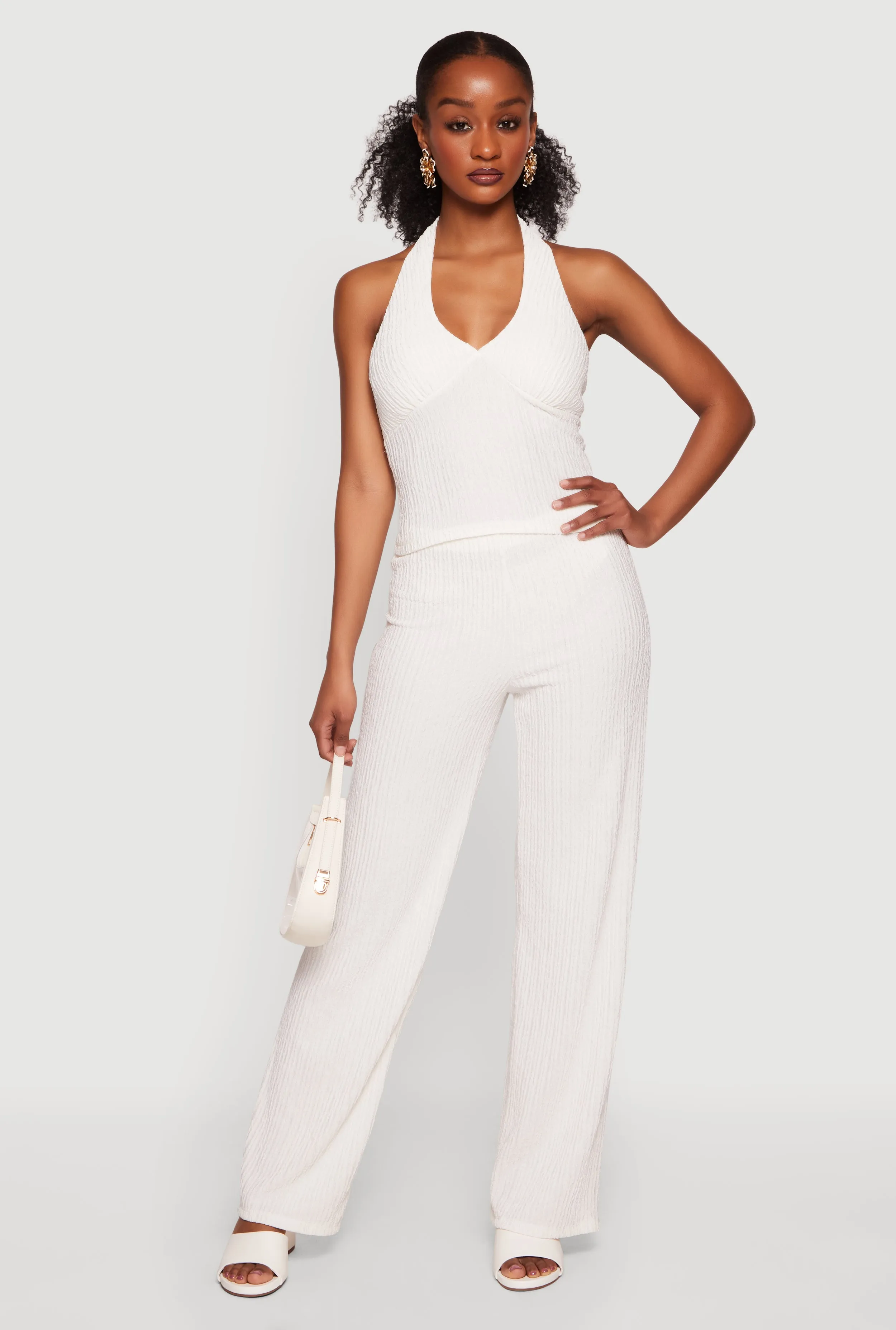 Textured Knit Straight Leg Casual Pants sold by Rainbow product image thumbnail 4