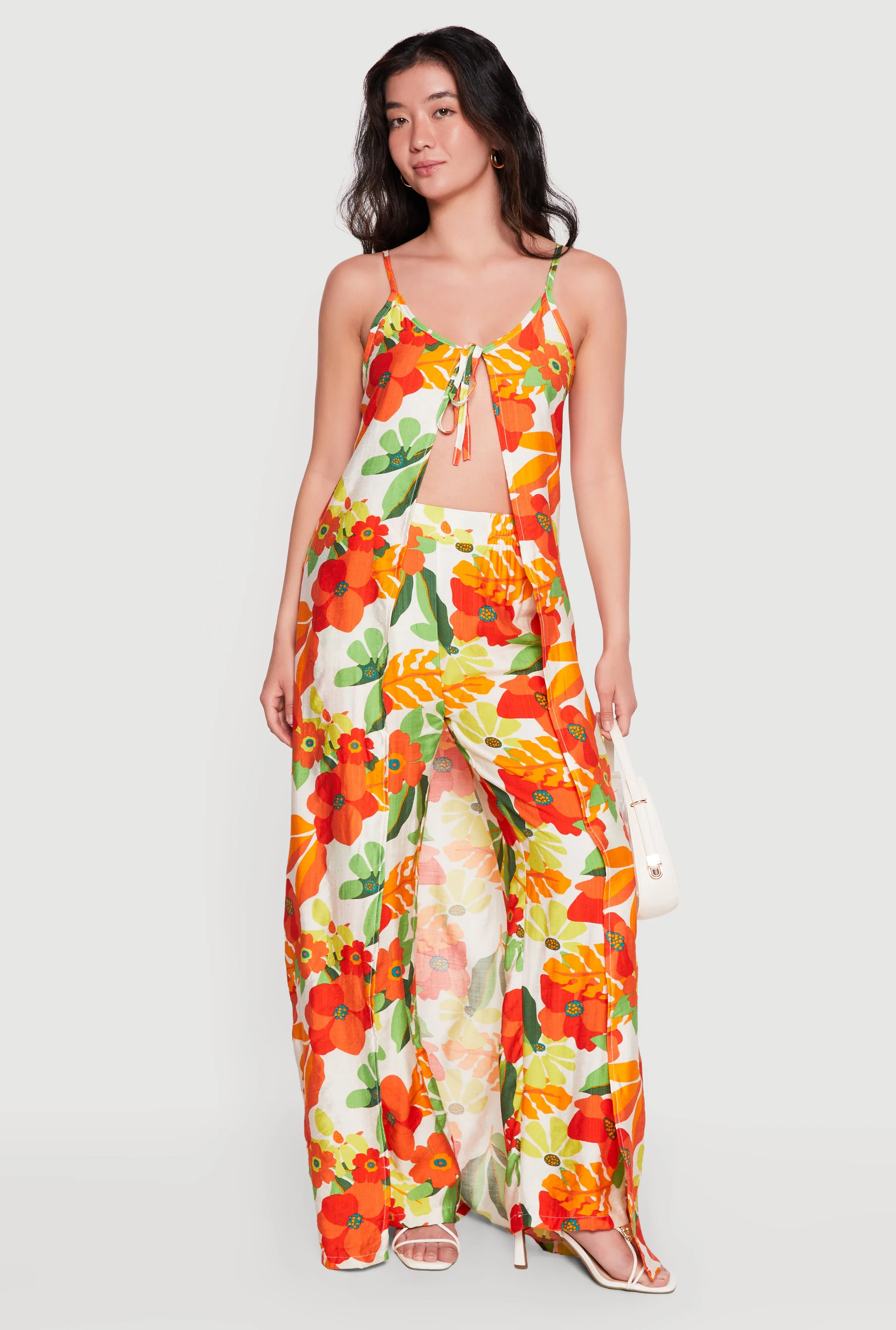 Floral Tie Front Maxi Top sold by Rainbow product image thumbnail 2