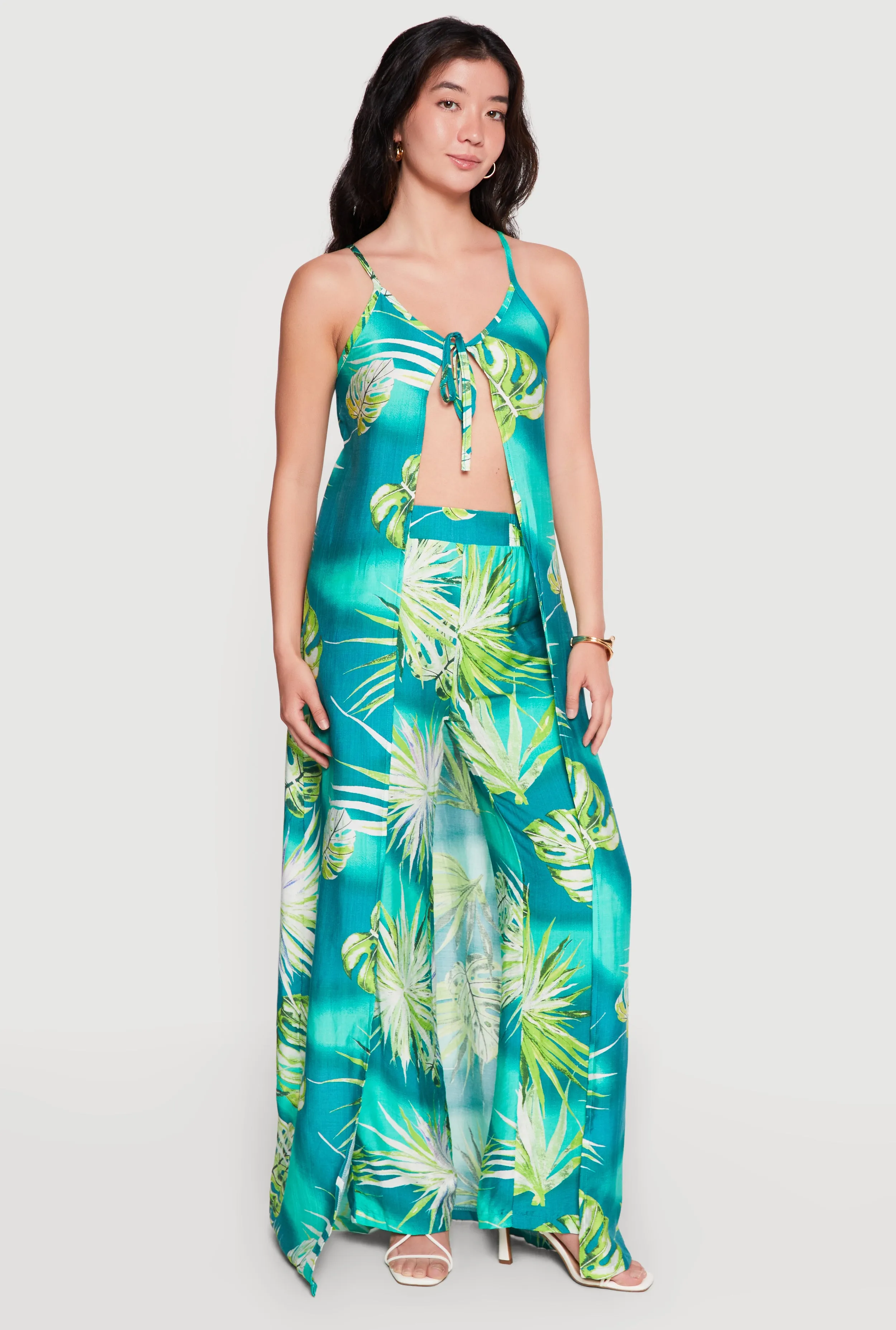 Floral Tie Front Maxi Top sold by Rainbow product image thumbnail 3