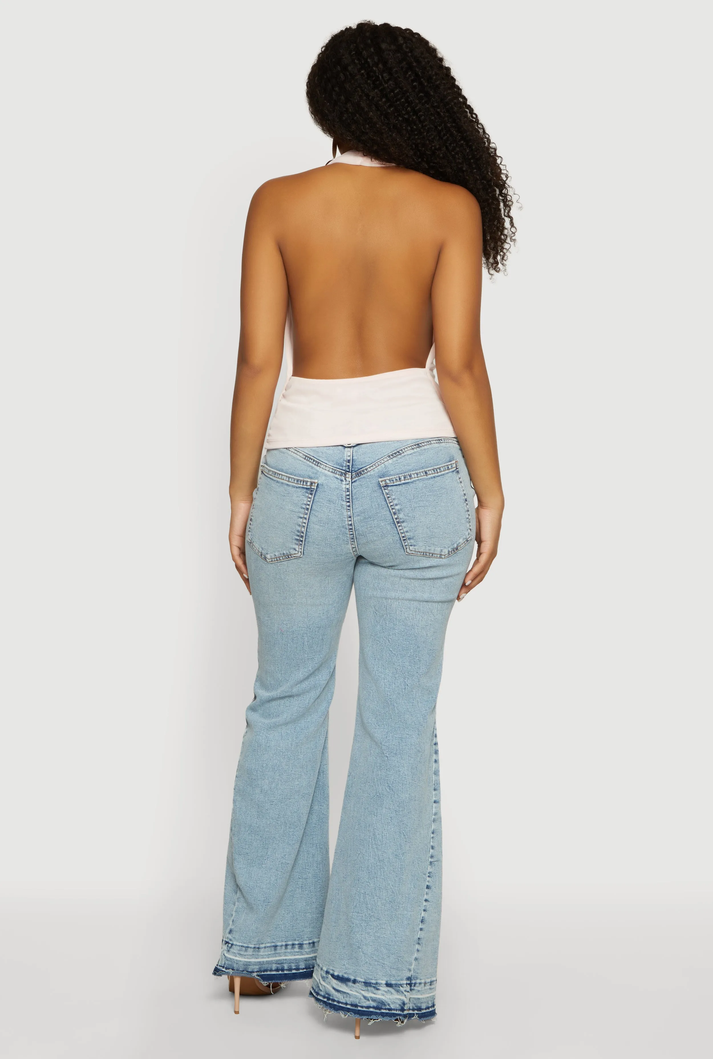 Backless Cowl Neck Halter Top sold by Rainbow product image thumbnail 5