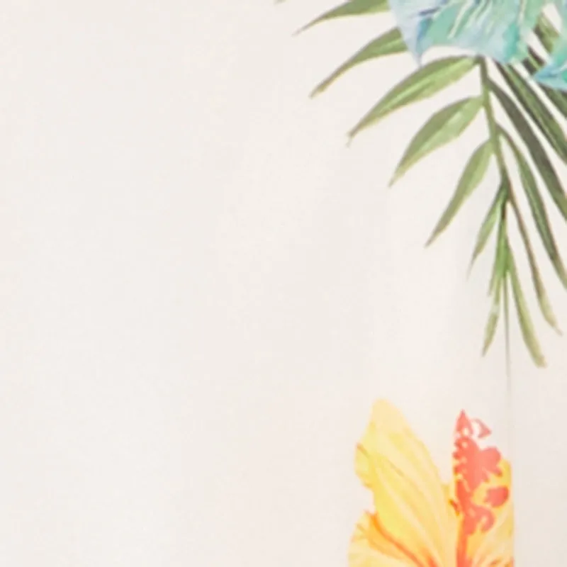 Plus Size Tropical Floral Handkerchief Hem Midi Dress sold by Rainbow product image thumbnail 4
