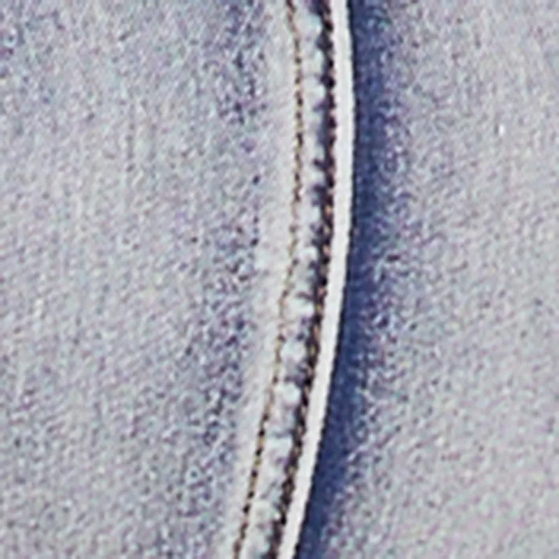 Plus Size Denim Strapless Romper with Tiered Frayed Hem sold by Rainbow product image thumbnail 4