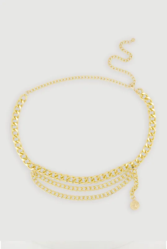 Layered Metallic Chain Belt made by Rainbow