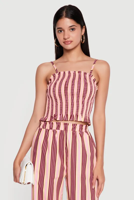 Smocked Striped Cami made by Rainbow