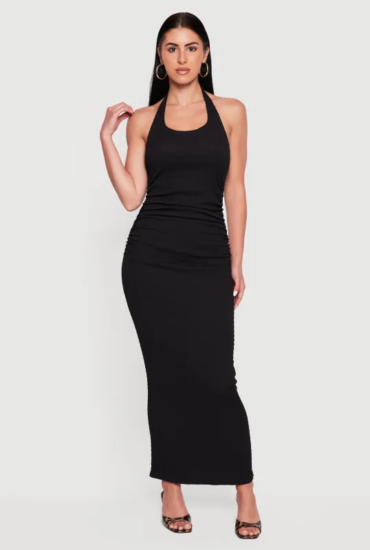 Almost Famous Halter Neck Bodycon Maxi Dress made by Almost Famous