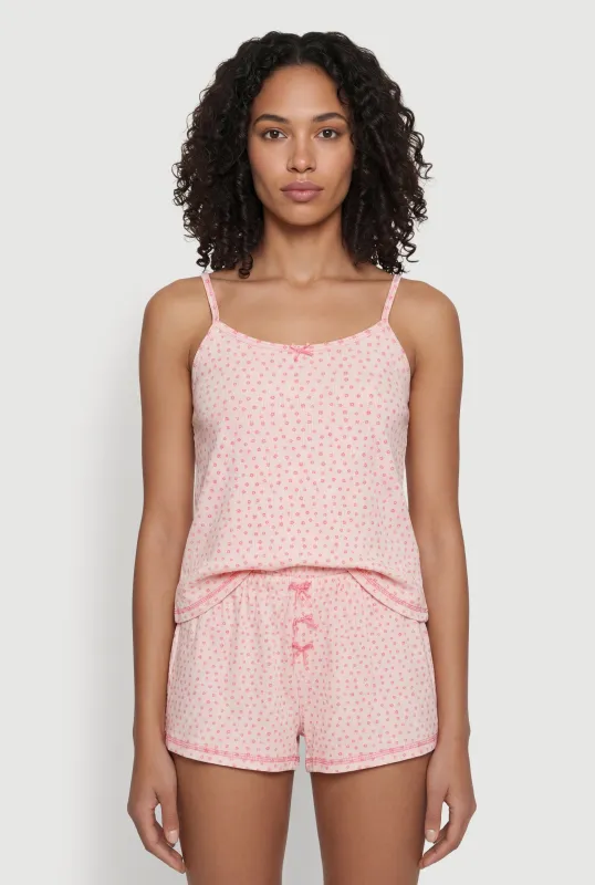 Ditsy Floral Pajama Cami and Shorts Set made by Rainbow