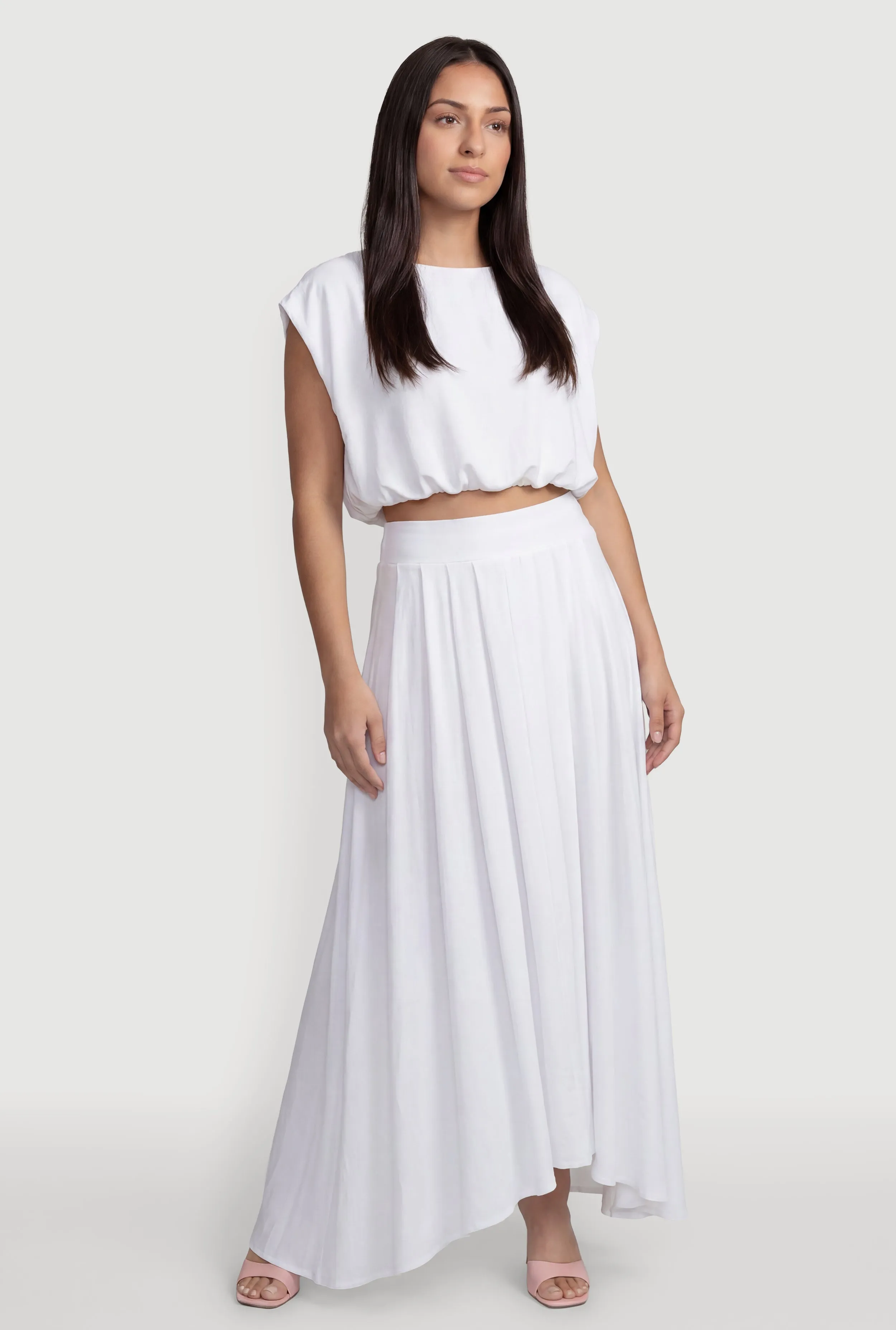 High Waisted Airy Pleated Skirt sold by Rainbow product image thumbnail 2
