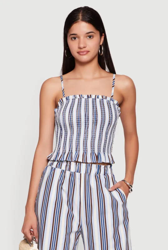 Smocked Striped Cami made by Rainbow