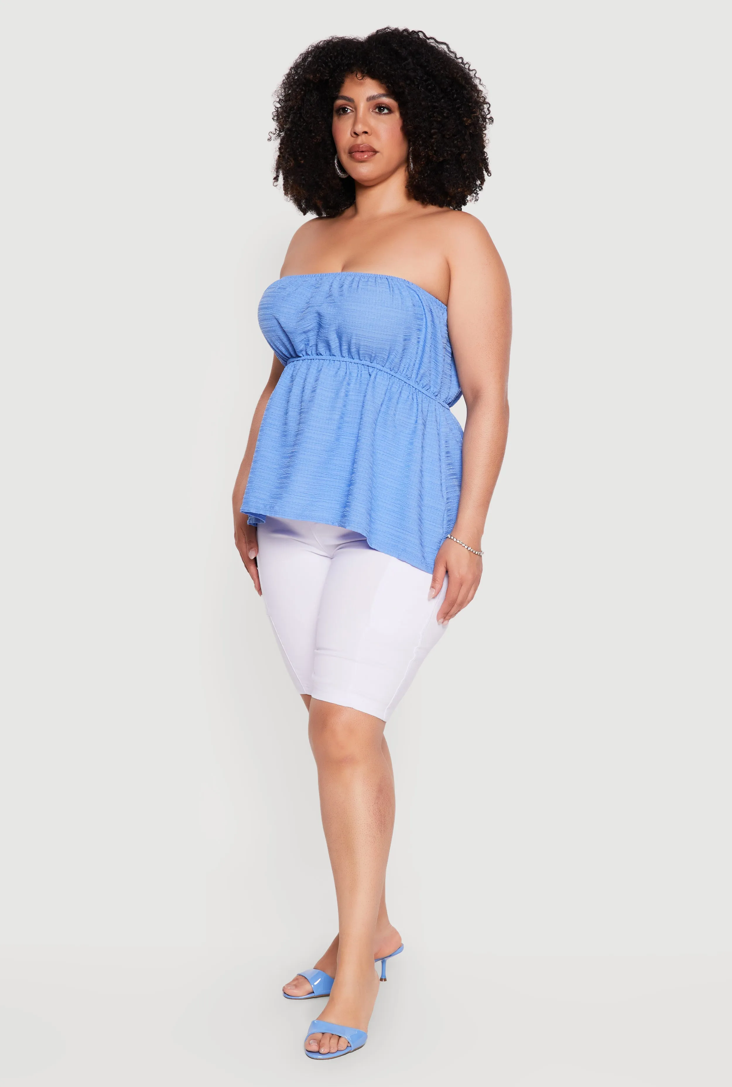 Plus Size Textured Knit Tube Top sold by Rainbow product image thumbnail 3