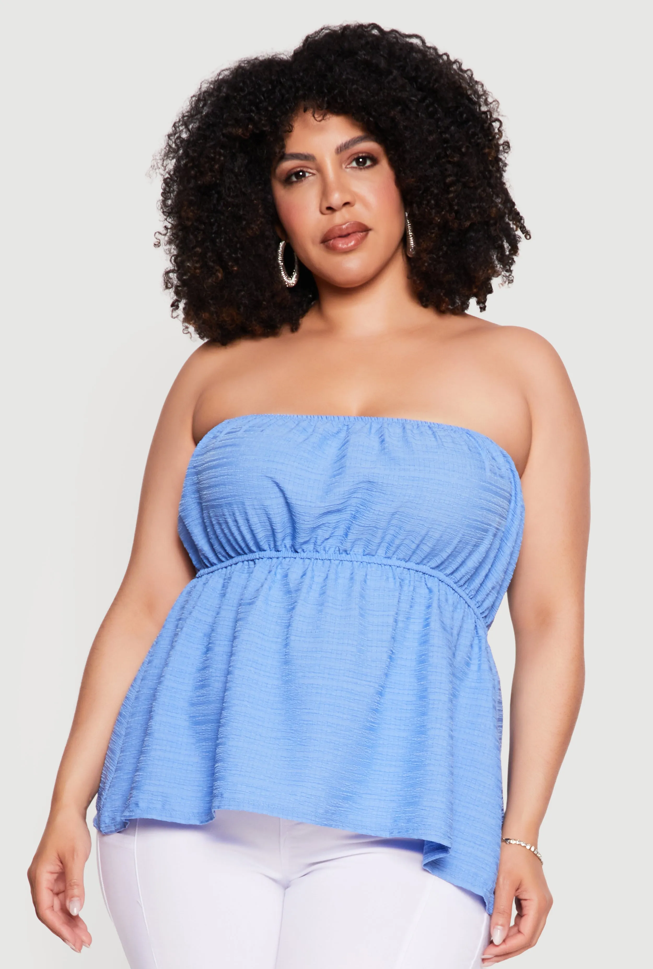 Plus Size Textured Knit Tube Top sold by Rainbow product image thumbnail 2