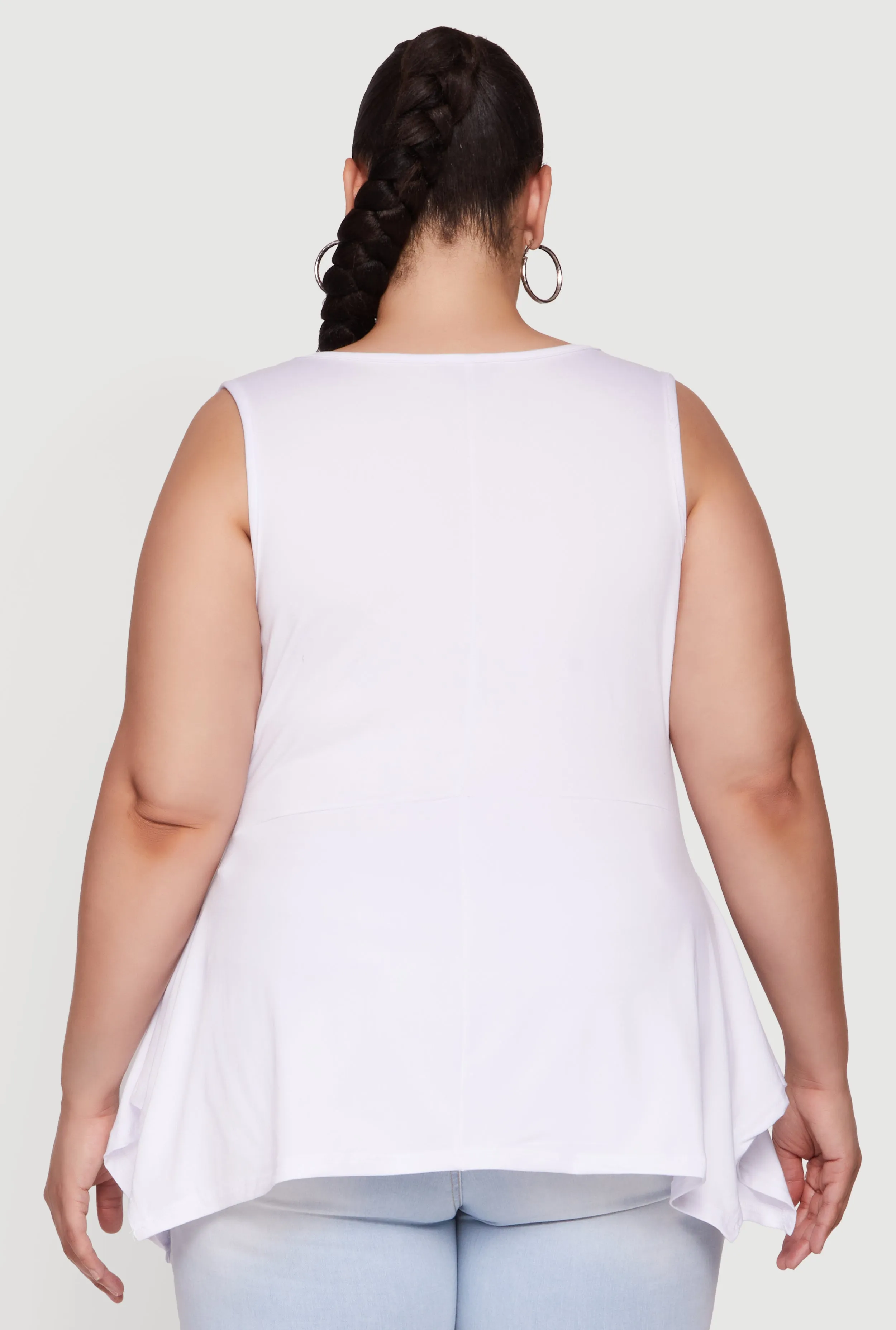 Plus Size Cowl Neck Sleeveless Blouse sold by Rainbow product image thumbnail 5