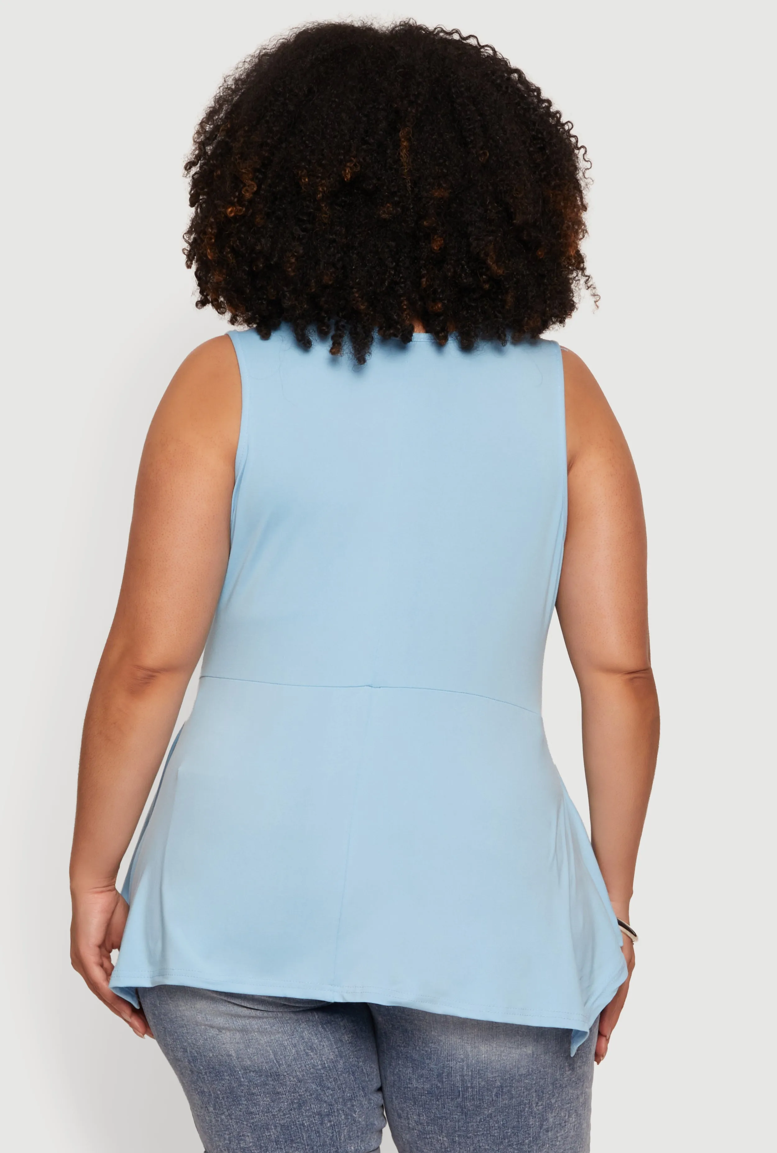 Plus Size Cowl Neck Sleeveless Blouse sold by Rainbow product image thumbnail 5