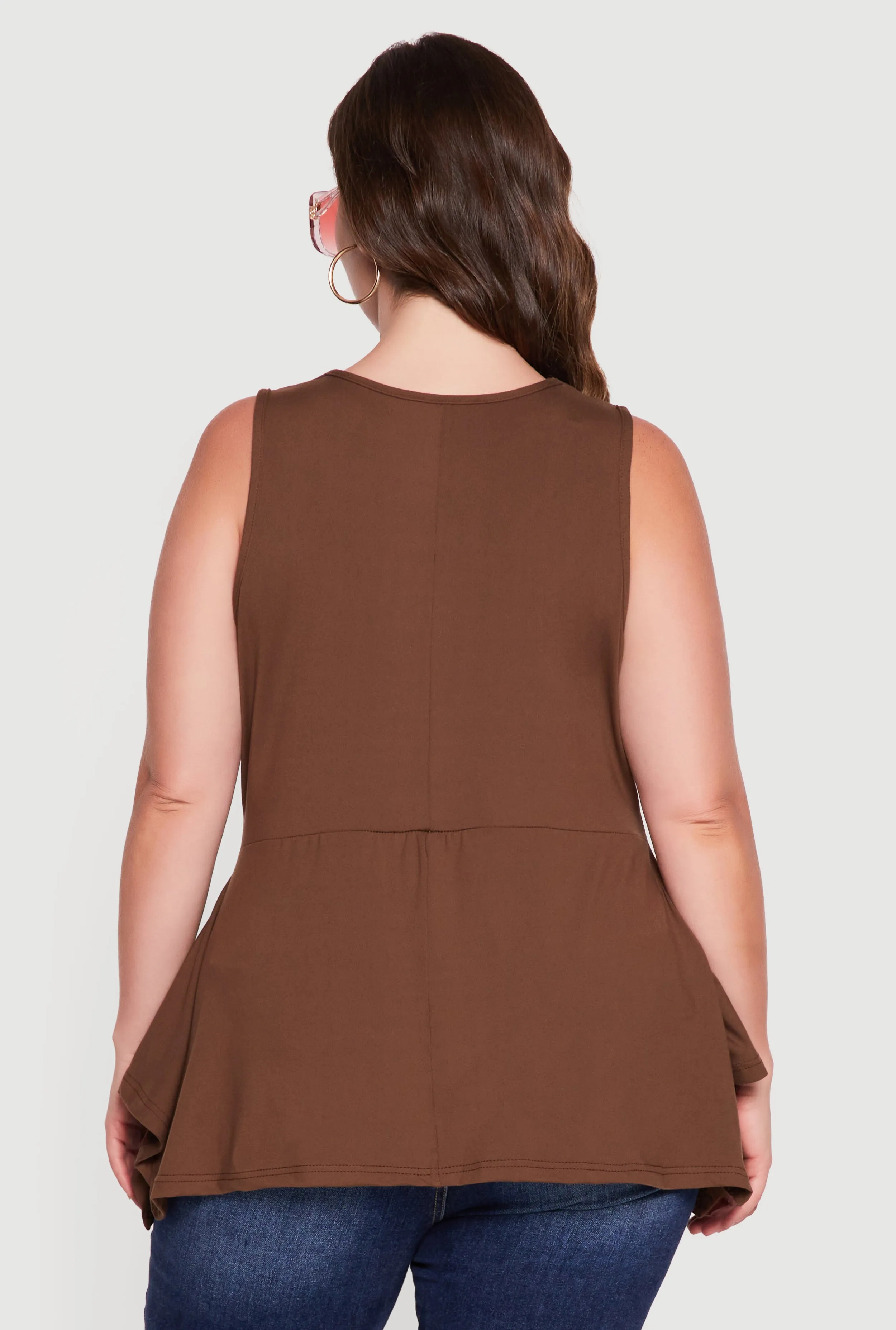 Plus Size Cowl Neck Sleeveless Blouse sold by Rainbow product image thumbnail 5