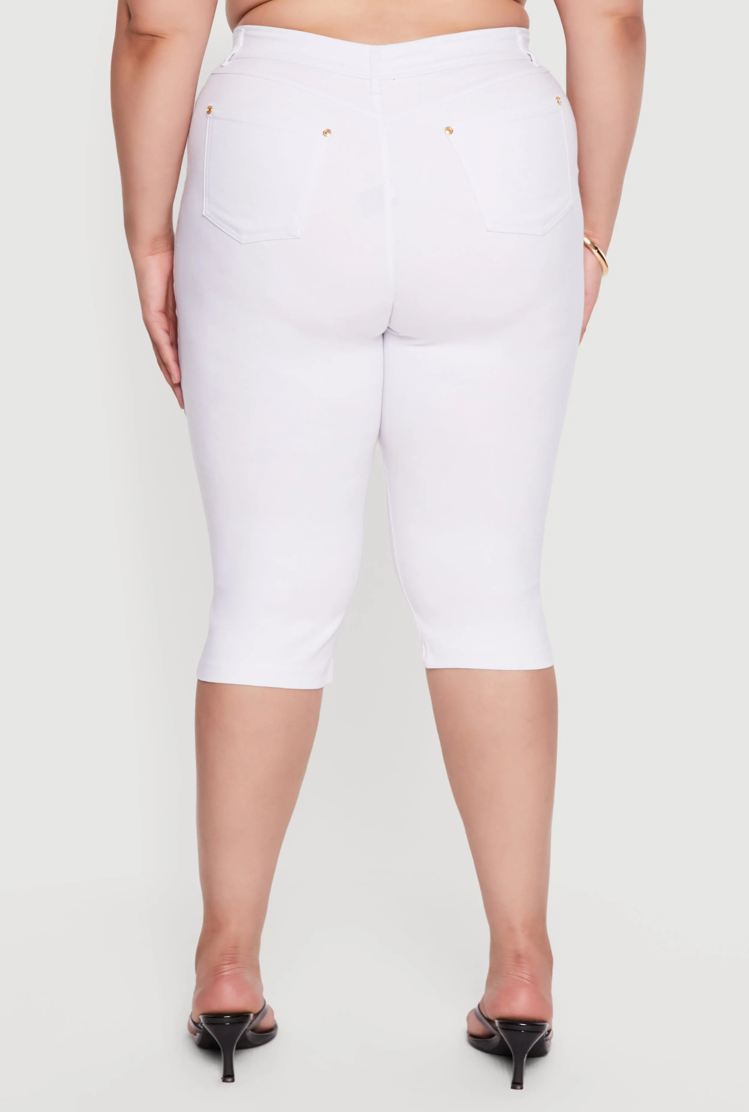 Plus Size Hyperstretch High Waisted Capri Pants sold by Rainbow product image thumbnail 5