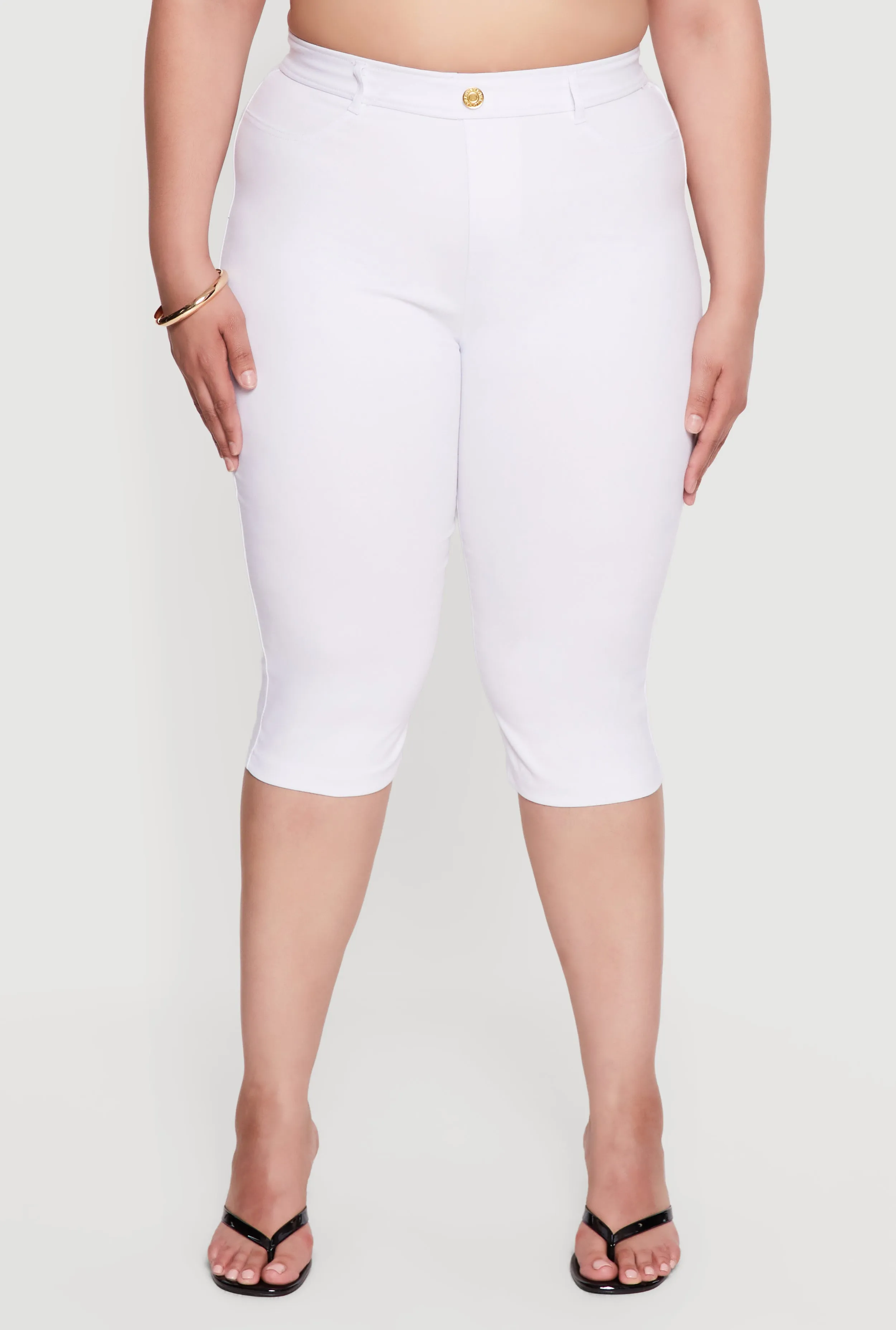 Plus Size Hyperstretch High Waisted Capri Pants sold by Rainbow product image thumbnail 3