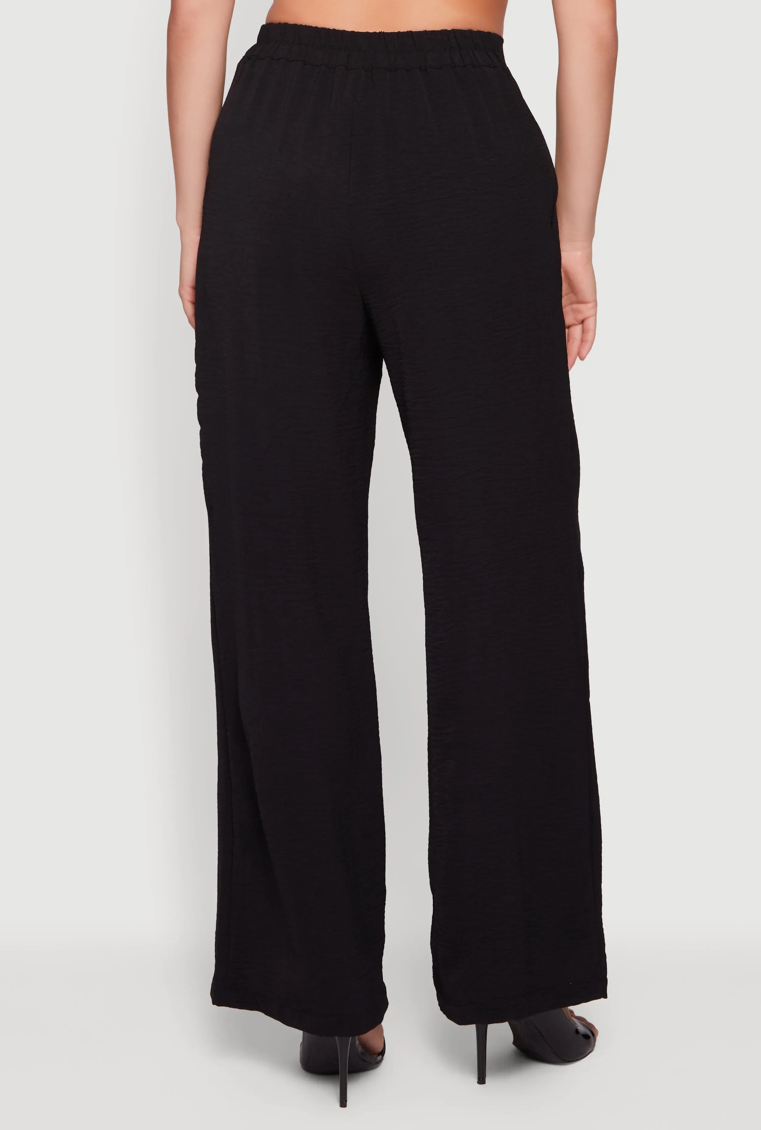 Crepe Knit Pleated Wide Leg Pants sold by Rainbow product image thumbnail 5