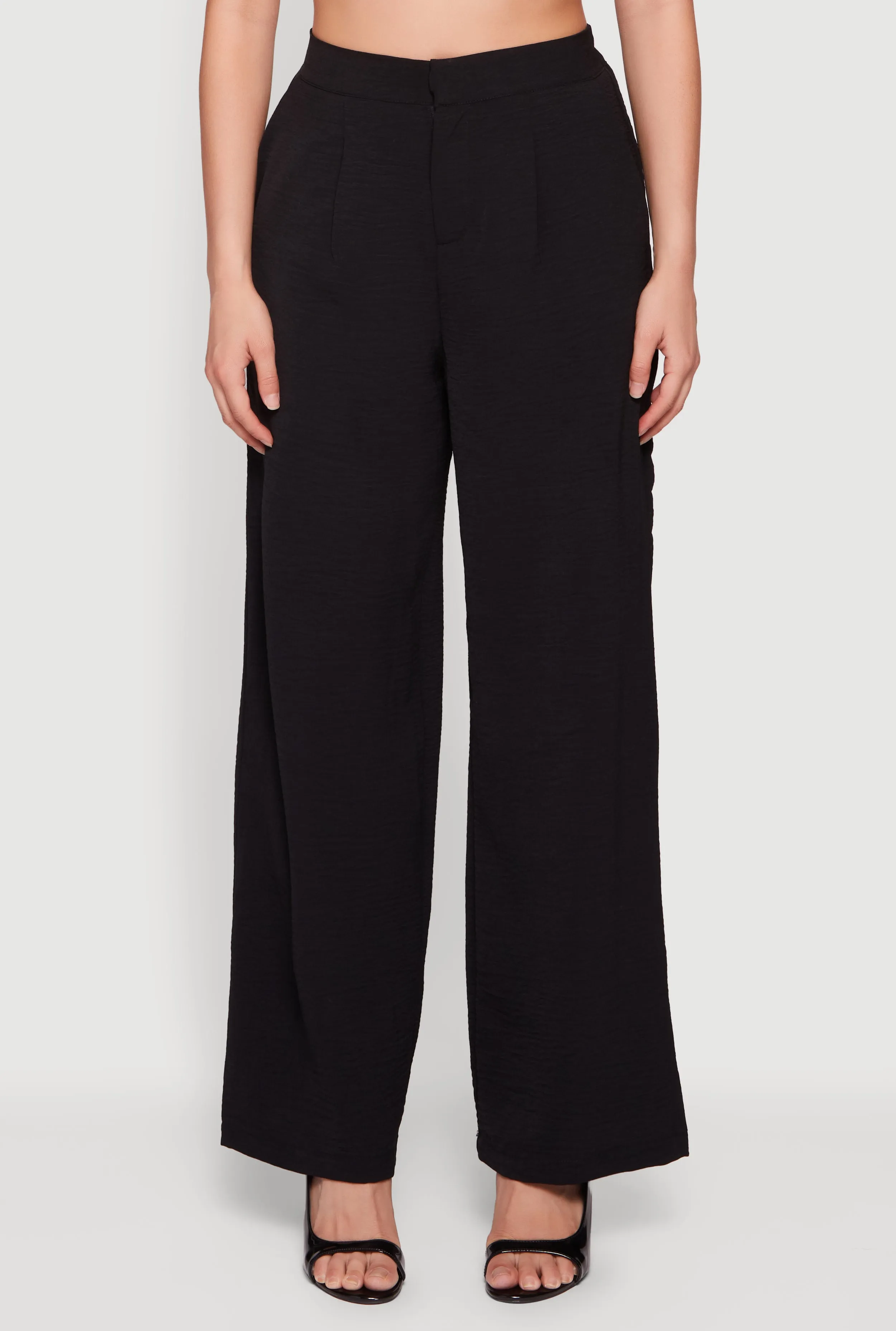 Crepe Knit Pleated Wide Leg Pants sold by Rainbow product image thumbnail 3