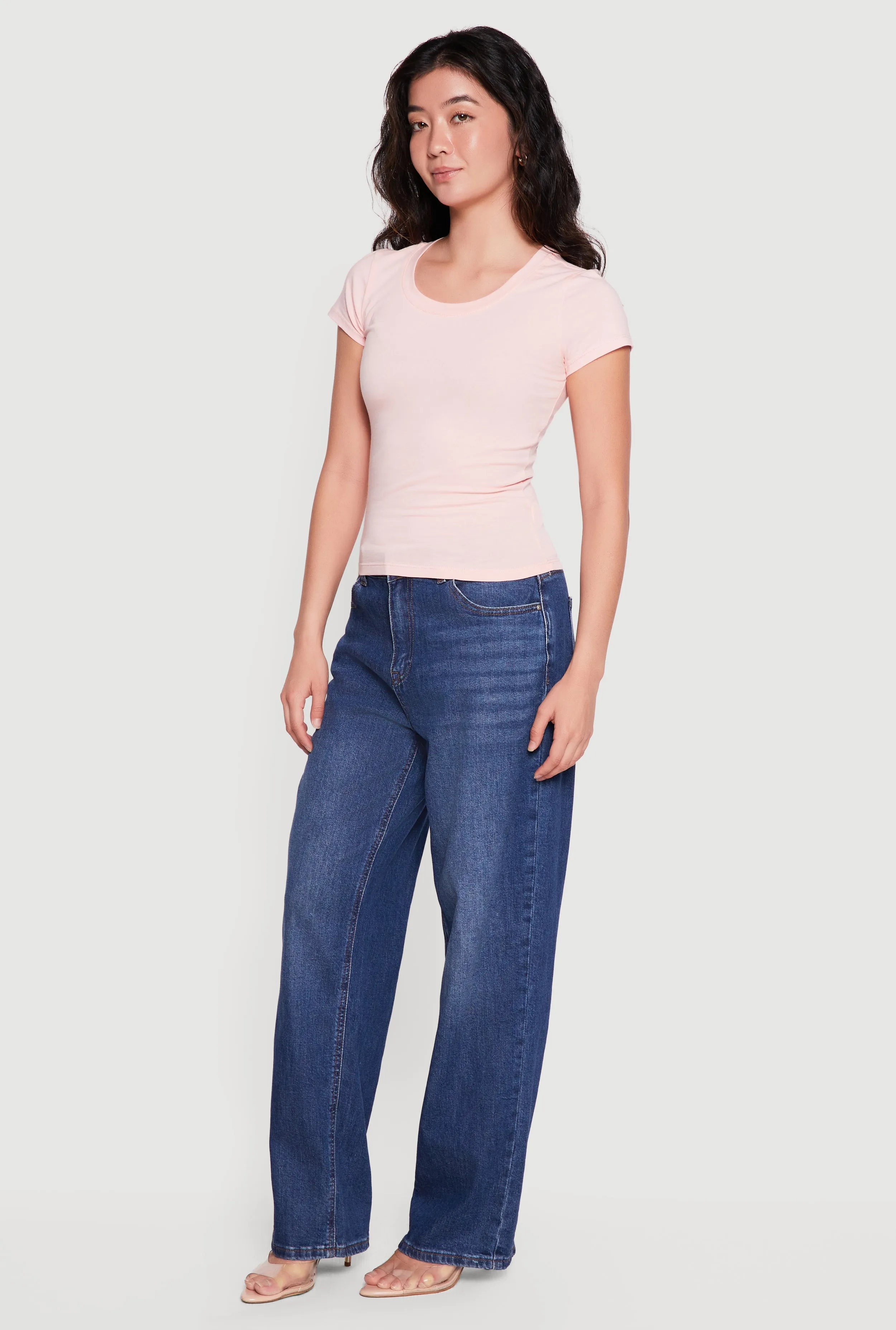 Basic Crew Neck Short Sleeve Tee sold by Rainbow product image thumbnail 3