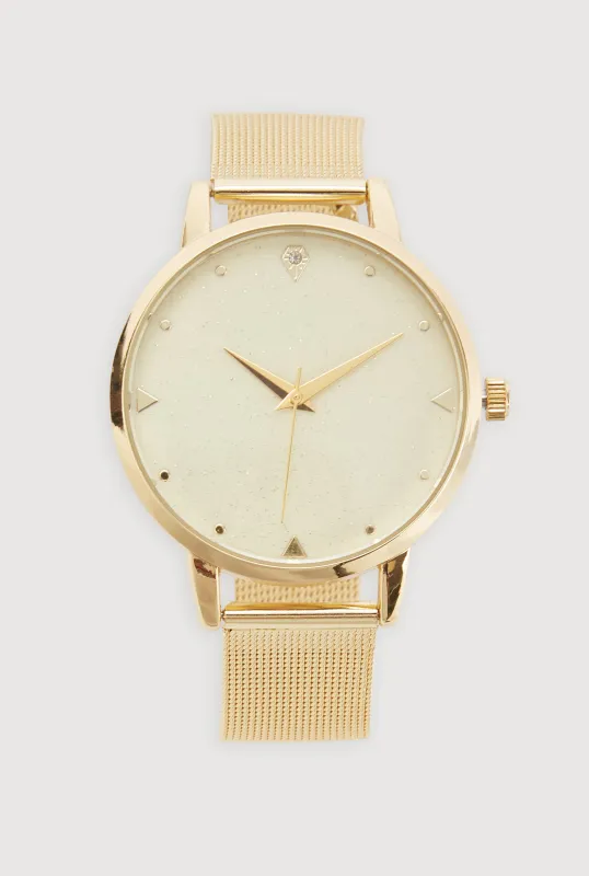 Stainless Steel Metallic Analog Watch made by Rainbow