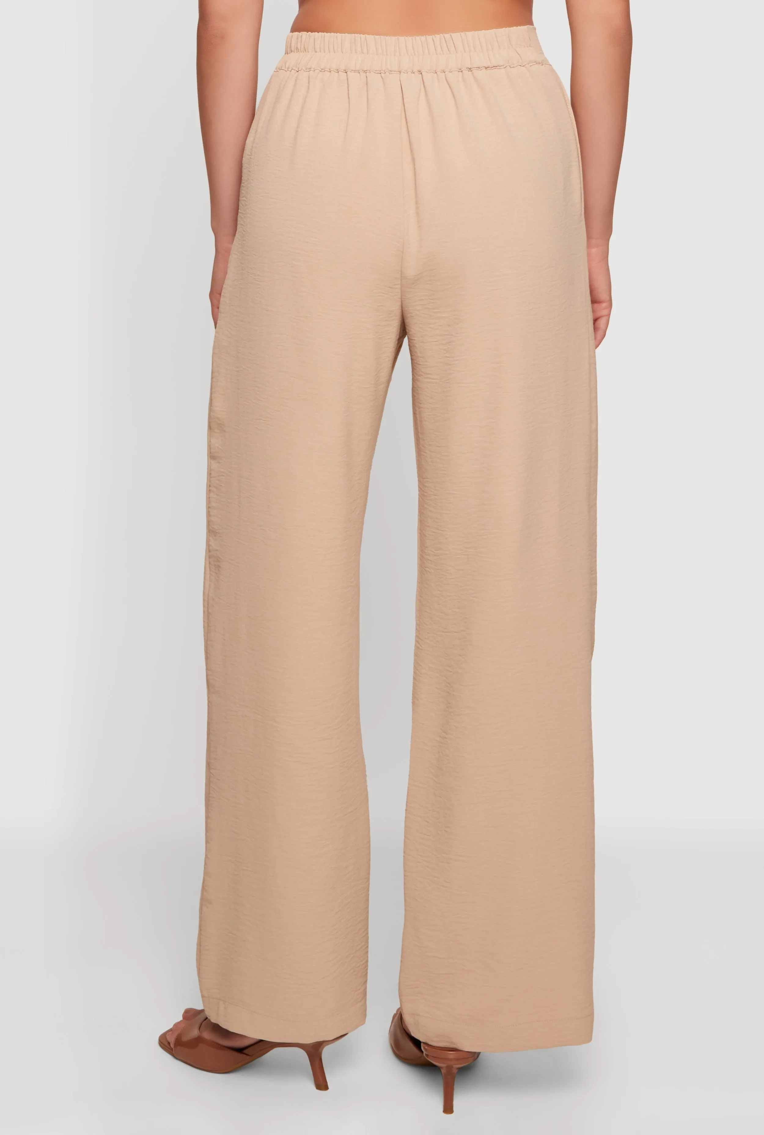 Crepe Knit Pleated Wide Leg Pants sold by Rainbow product image thumbnail 5