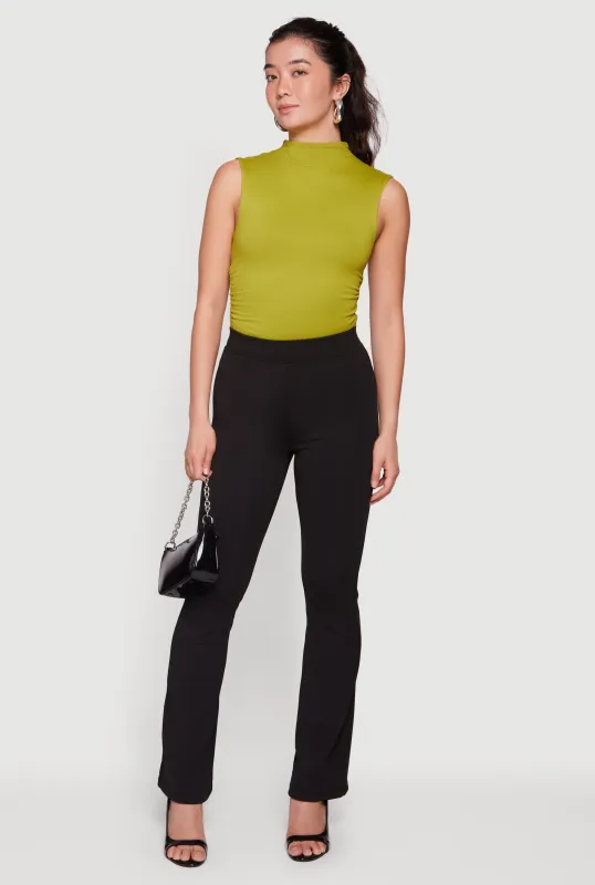 High Waisted Boot Cut Pull On Pants made by Ambiance