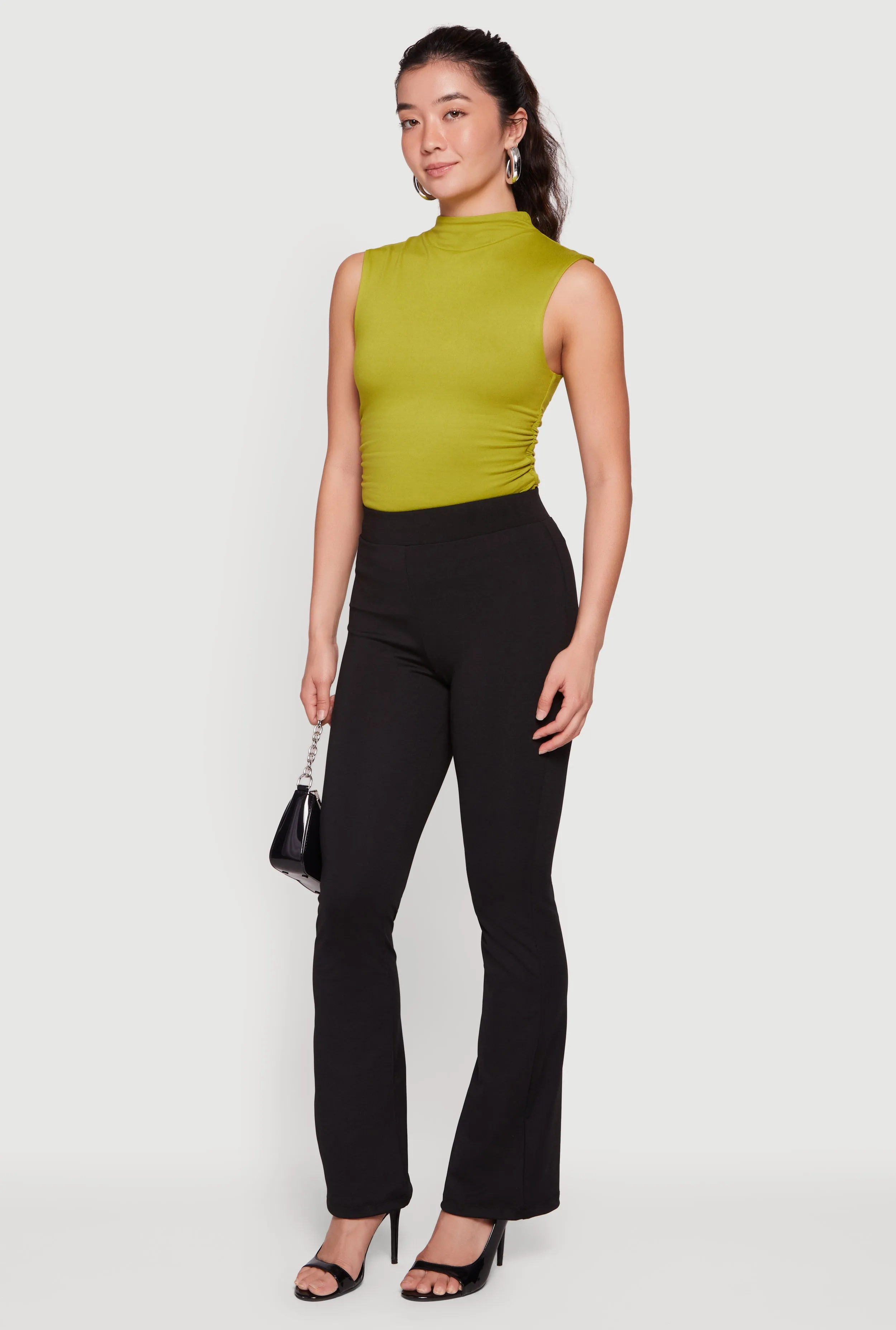 High Waisted Boot Cut Pull On Pants sold by Rainbow product image thumbnail 2