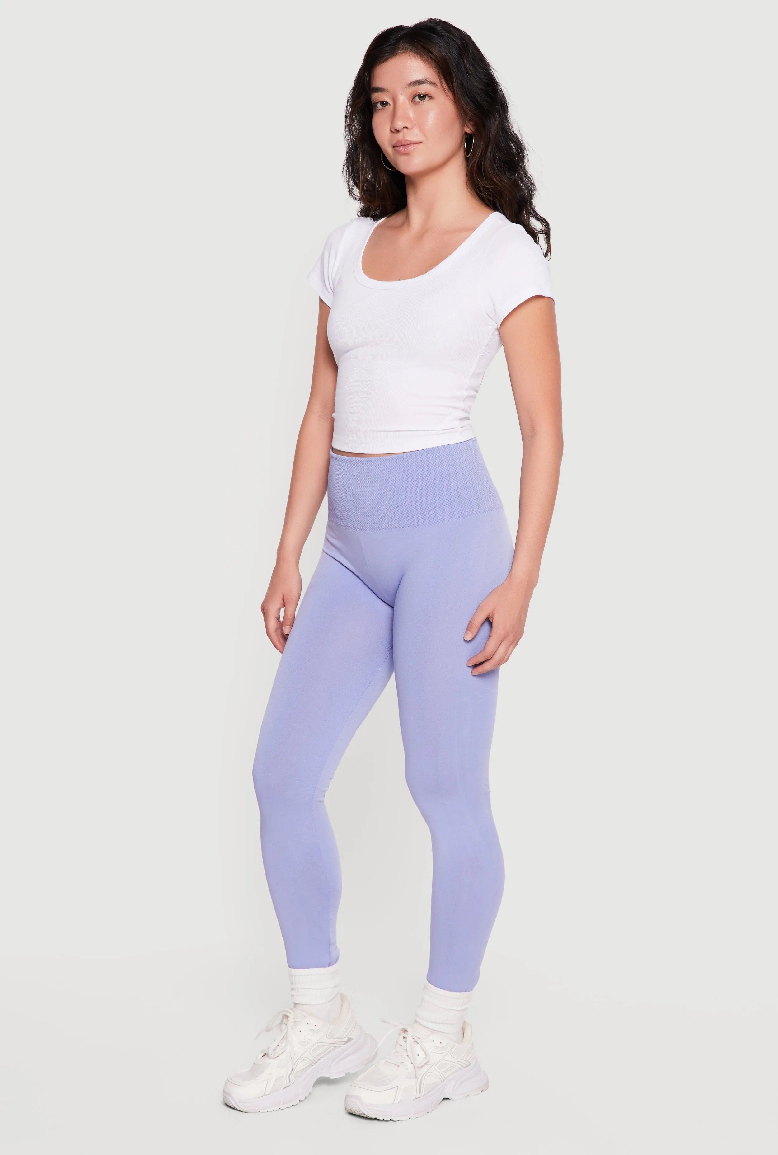 Seamless Waffle Knit High Waisted Leggings sold by Rainbow product image thumbnail 2