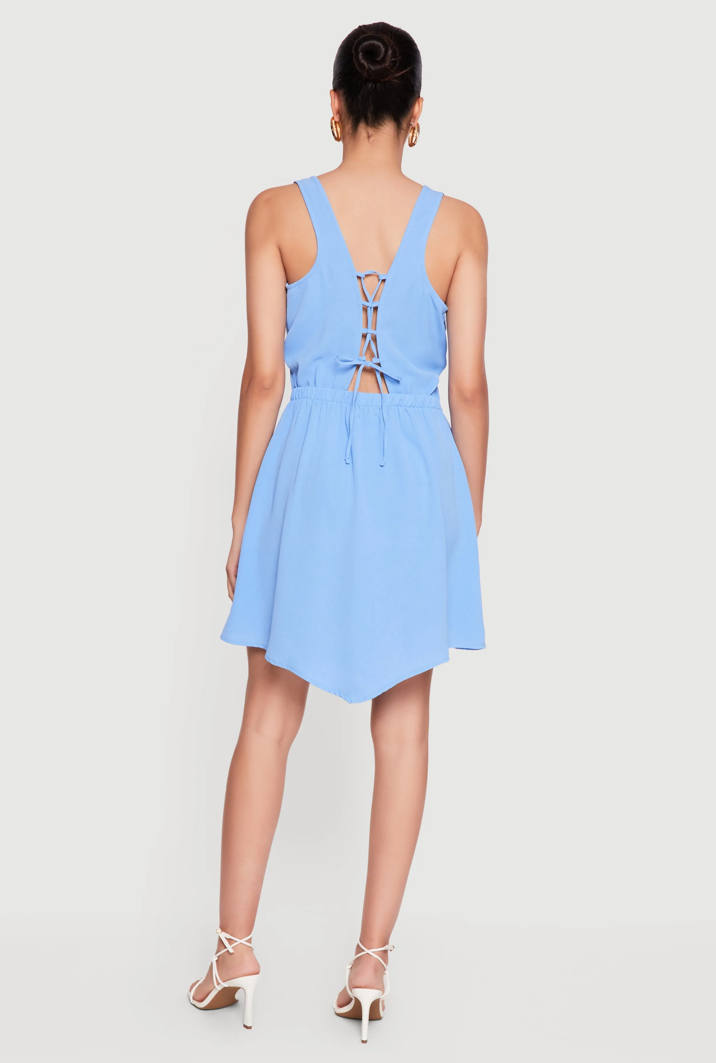 Lace Up Tie Back Sleeveless Dress sold by Rainbow product image thumbnail 3