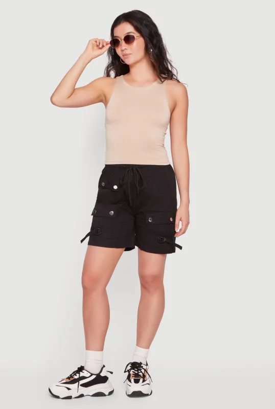 Cargo Shorts with Adjustable Buckle Straps made by Rainbow