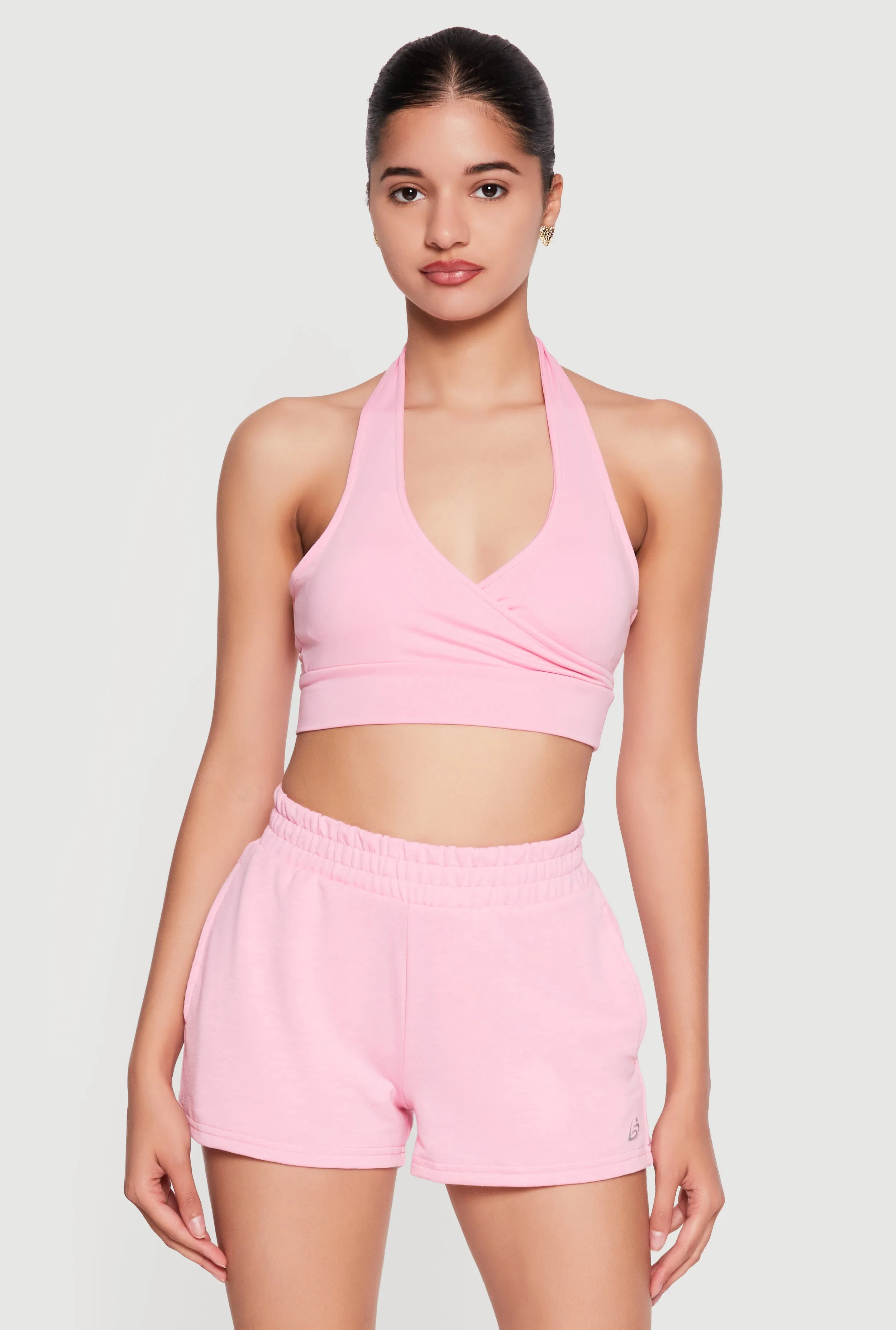 Faux Wrap Halter Crop Top sold by Rainbow product image thumbnail 3